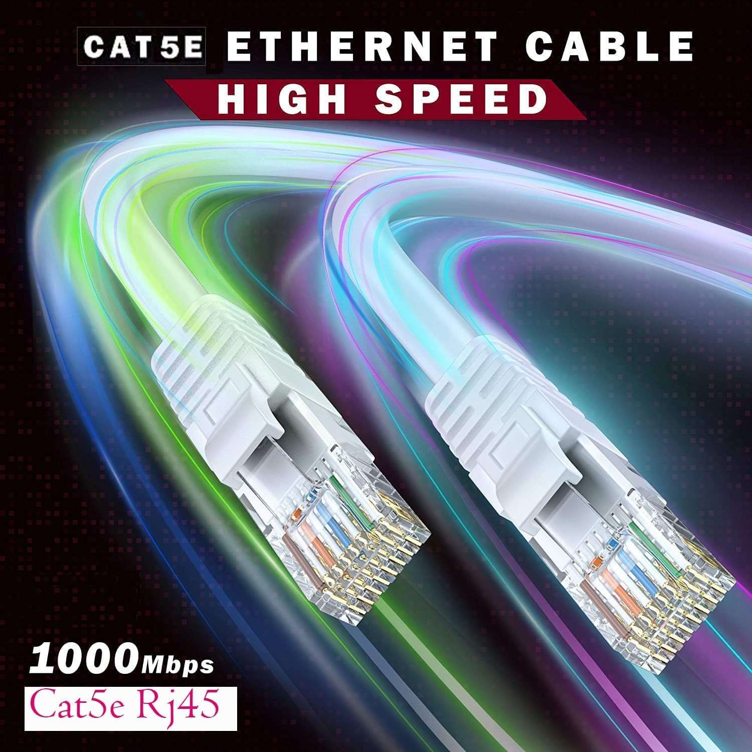 Madhabi CAT5e Ethernet Cable 10M – High-Speed LAN Network Patch Cord with RJ45 Connectors for Computer, Laptop, Router, Modem, Switch, Gaming Console, Smart TV, Office 4