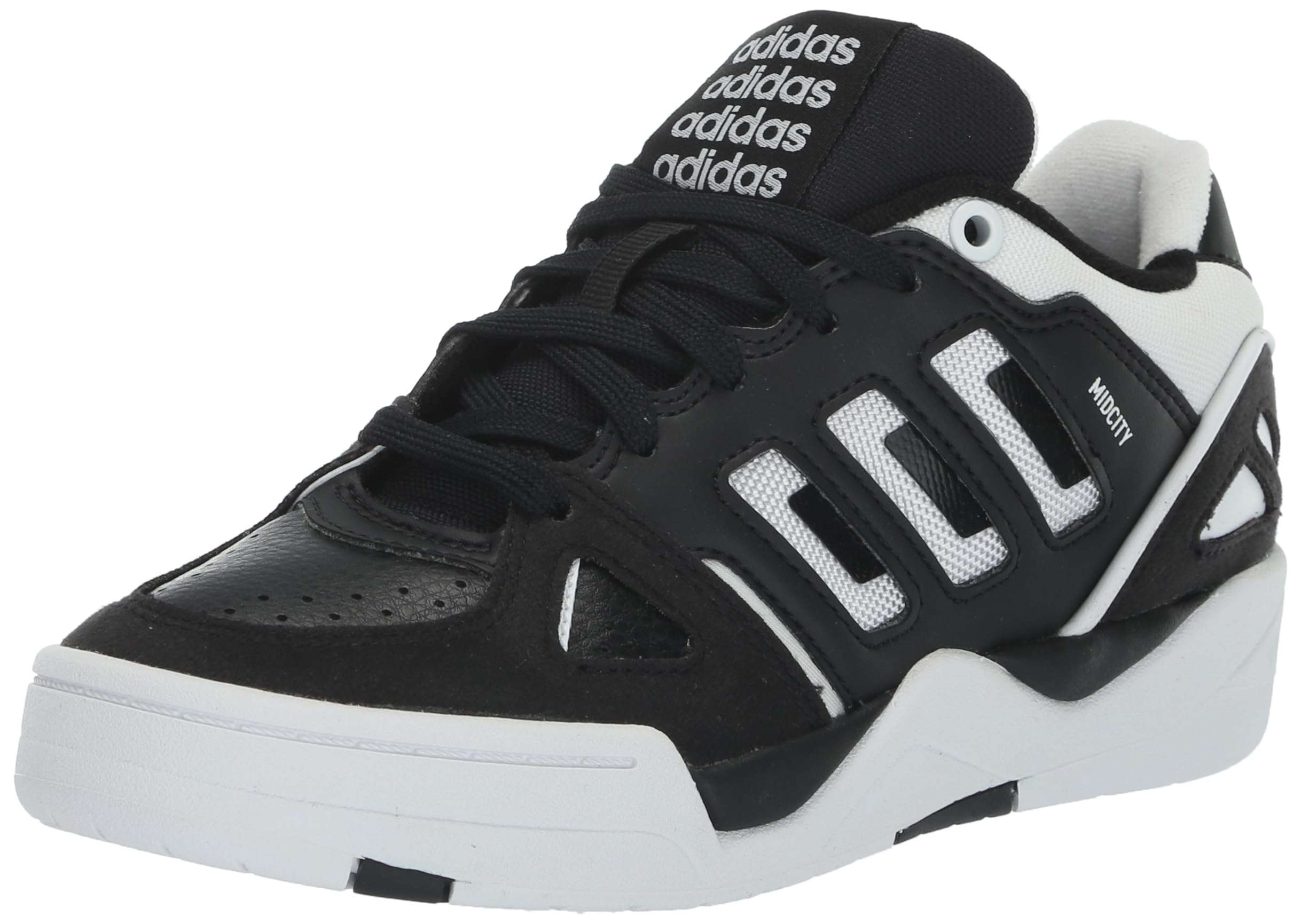 adidas Men's Midcity Low Top, Black/White/Black, 9