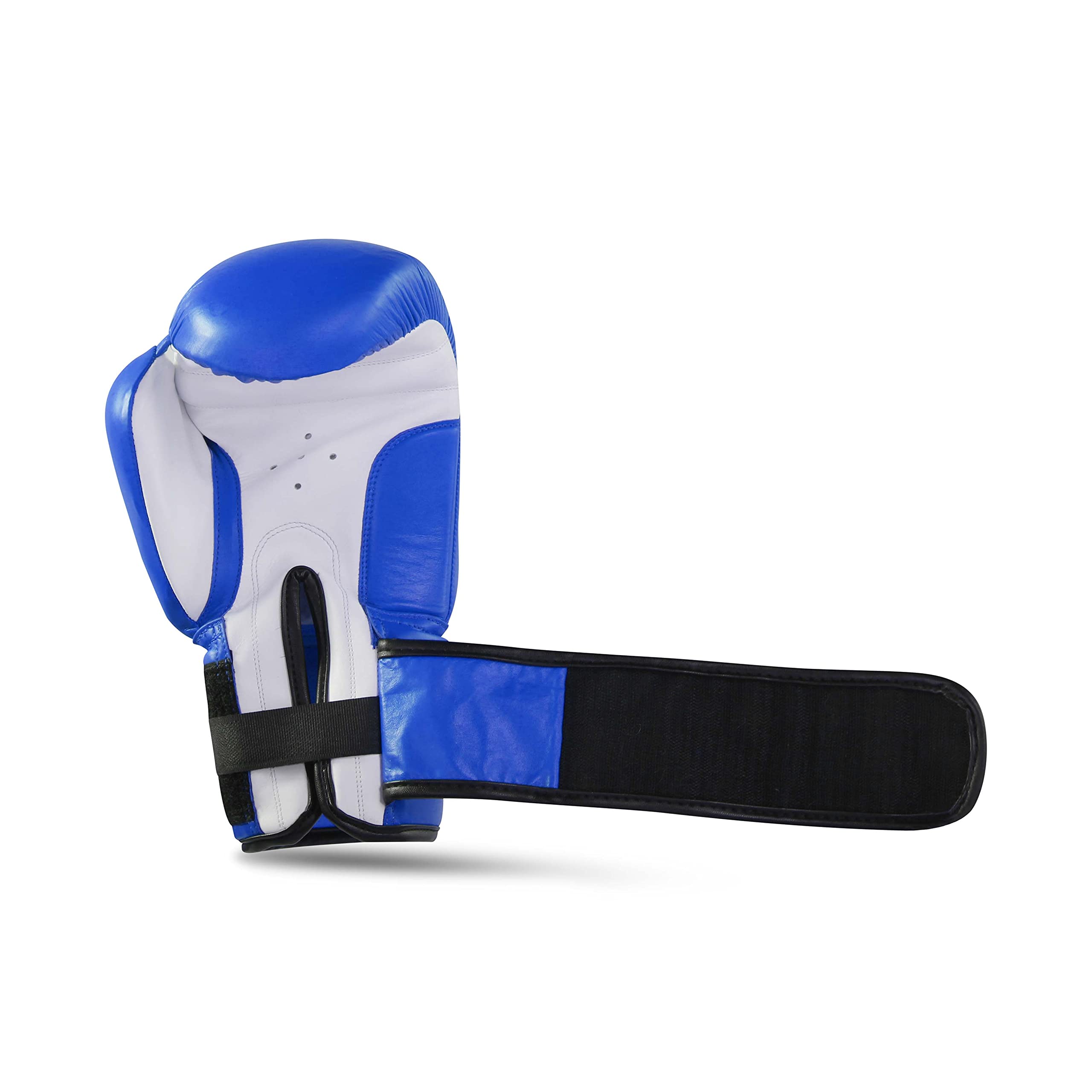 JJ Jonex Boxing Gloves, Boxing Fight Gloves for Professionals, Hight Quality Leather Boxing Gloves (14oz, Blue) 5