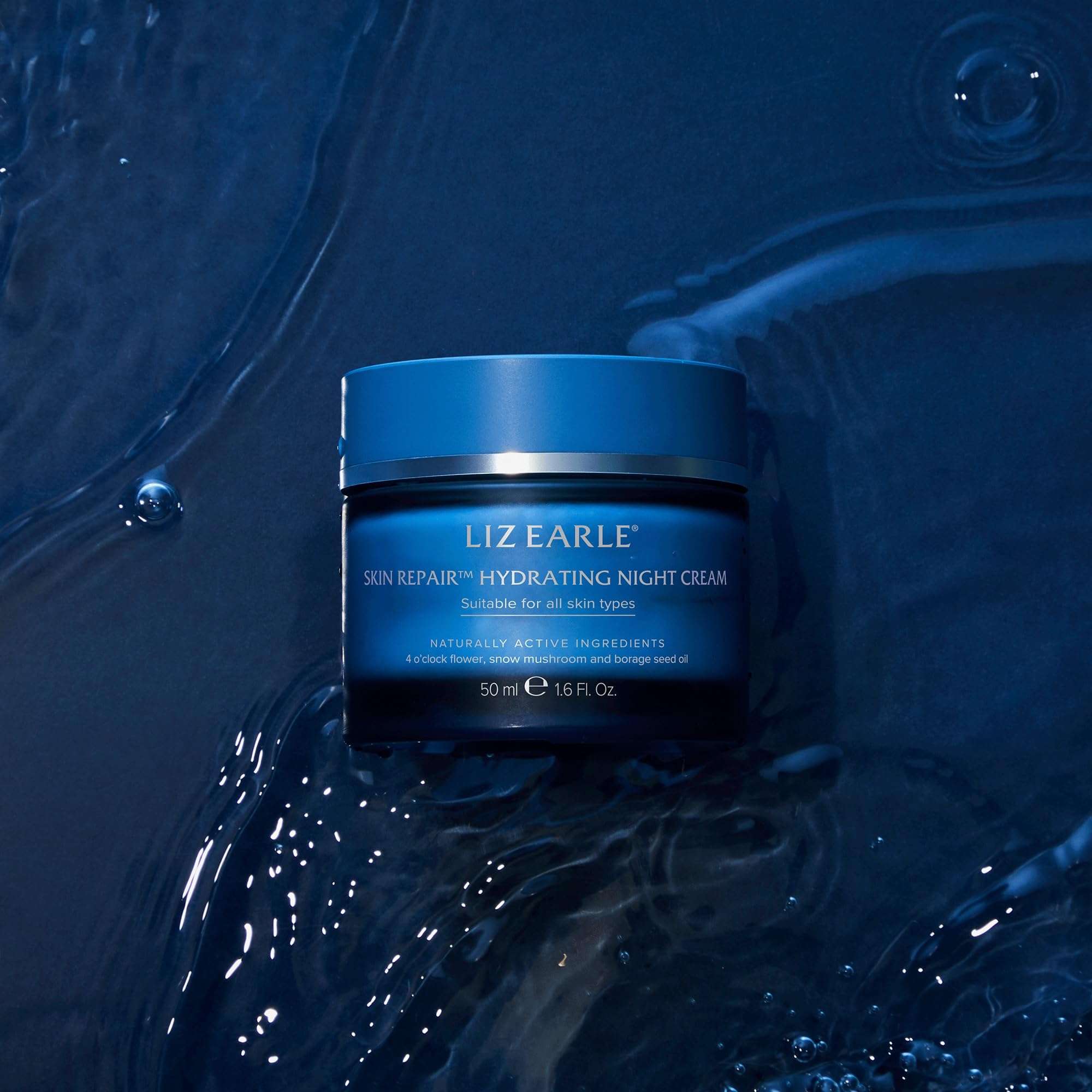 Liz Earle Skin Repair Hydrating Night Cream - Deeply Replenishing Face Moisturizer to Help Reduce Signs of Fatigue and Boost Hydration - Enriched with Plant-Based Hyaluronic Acid & Niacinamide (50 ml) 6