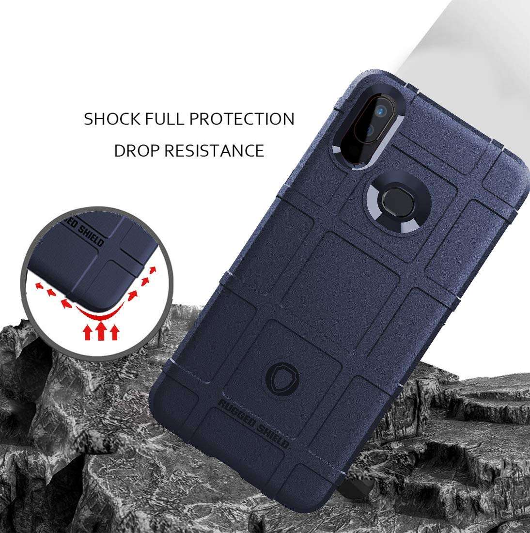 Sucnakp for Galaxy A10S Case Galaxy M01S Case Samsung M01S Case Samsung A10S Case Heavy Duty Shock Absorption Phone Cases Impact Resistant Protective Cover for Samsung Galaxy A10S Case（New Blue） 5
