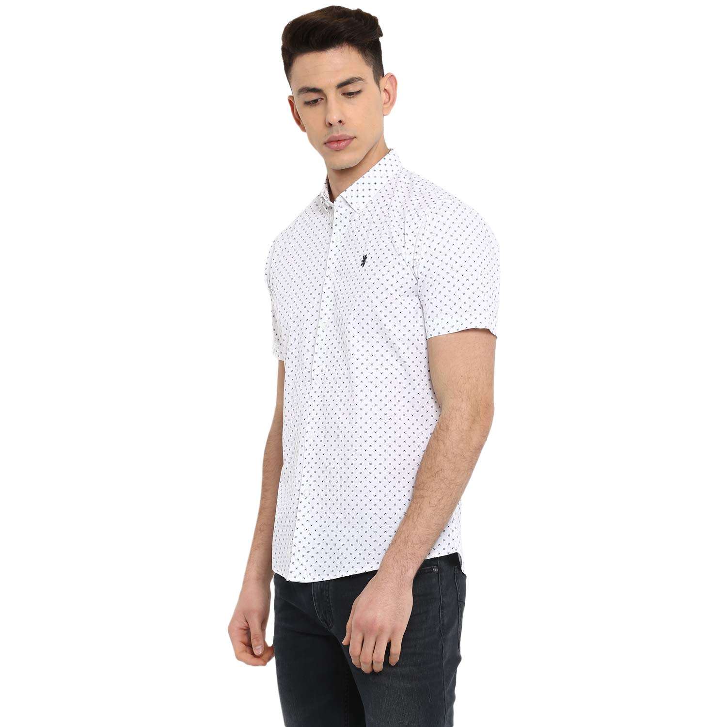 Red Tape Men's Printed Regular Fit Casual Shirt (RSH8325_Geometric Print XL) 3