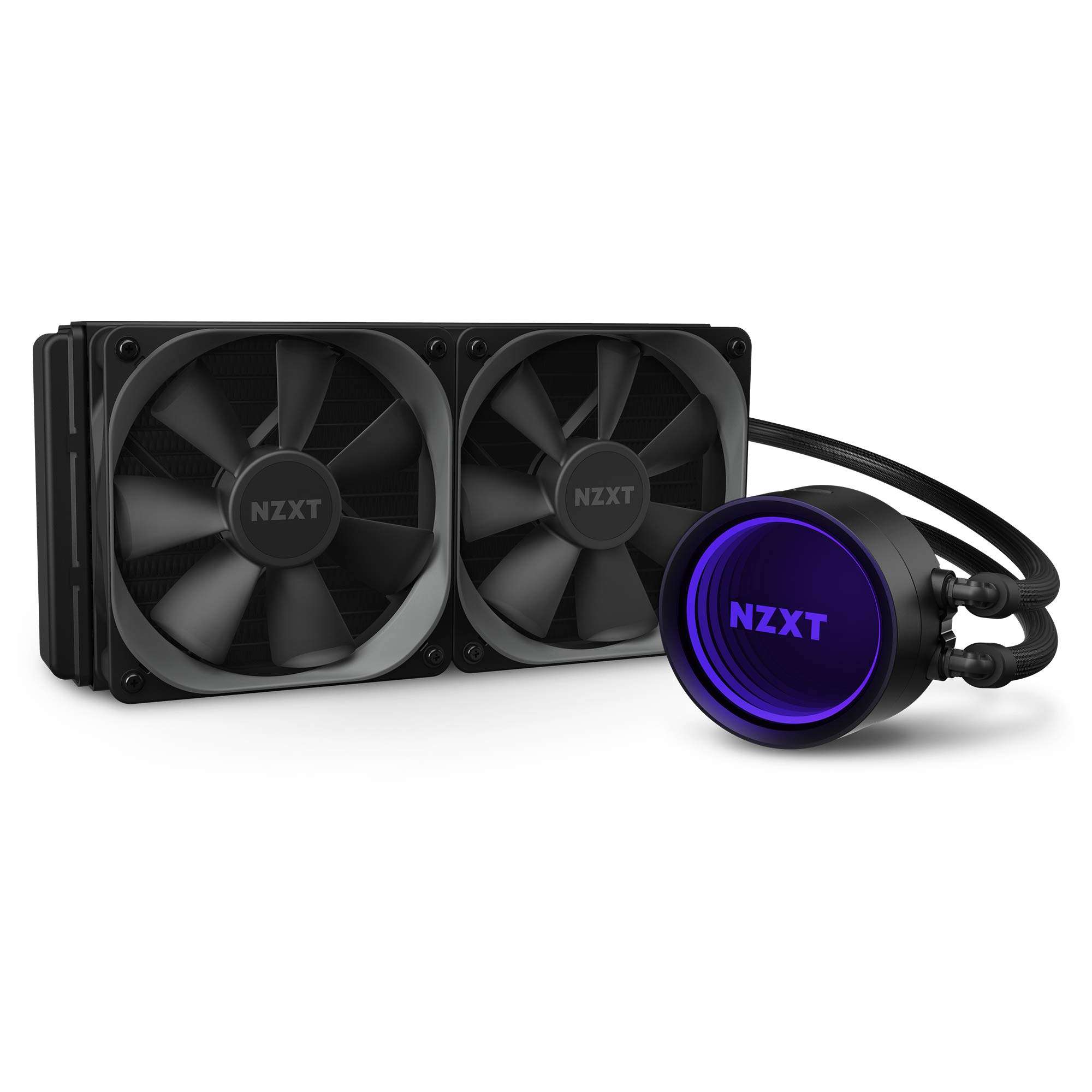 NZXT Kraken X63 280mm AIO RGB CPU Liquid Cooler + NZXT H510 Elite Premium Mid-Tower ATX Case 5