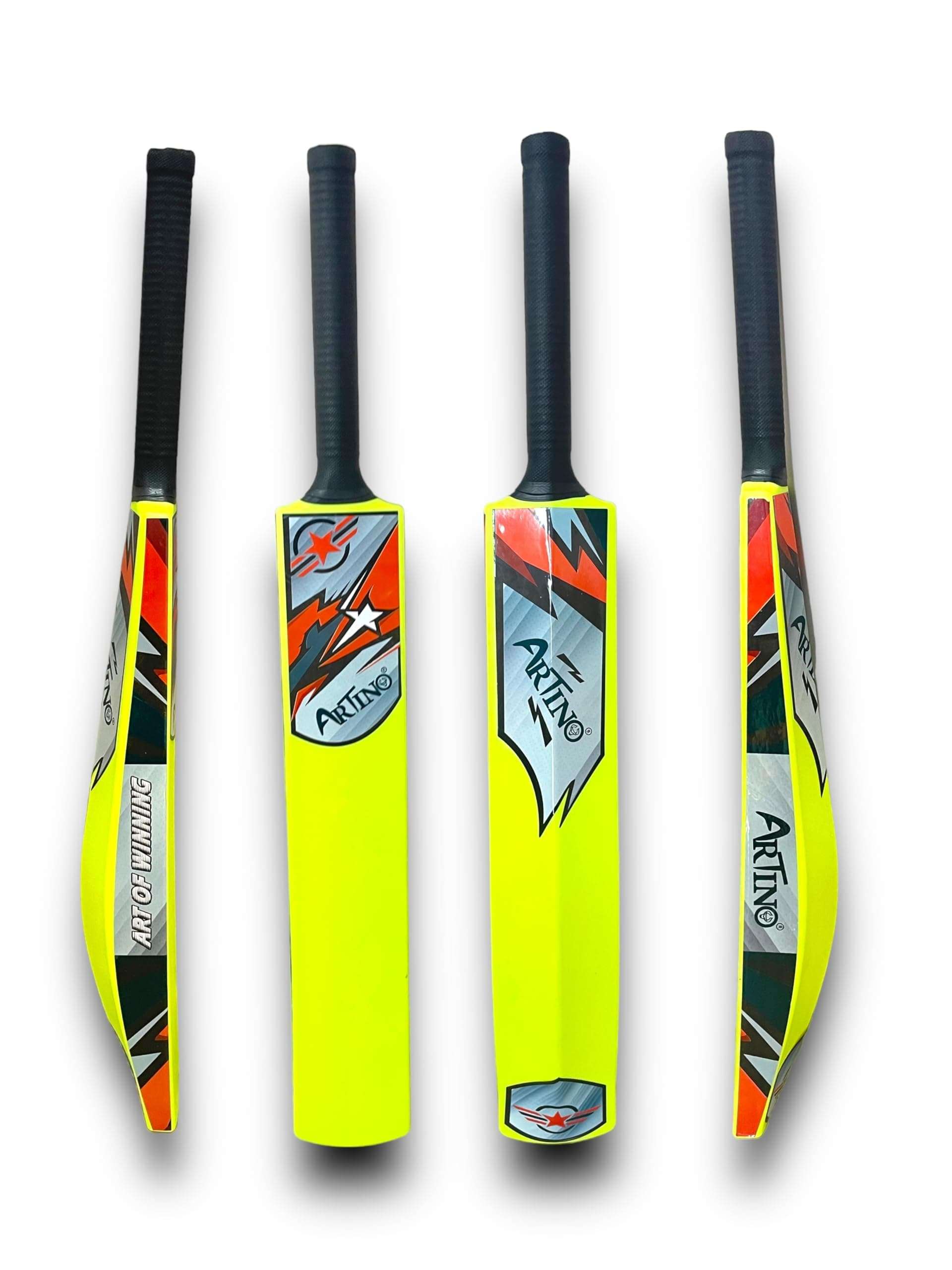 ARTINO Neon Striker Full Size PVC/Hard Plastic Cricket Bat for Age 15+ PVC/Plastic Cricket Bat (800 g)