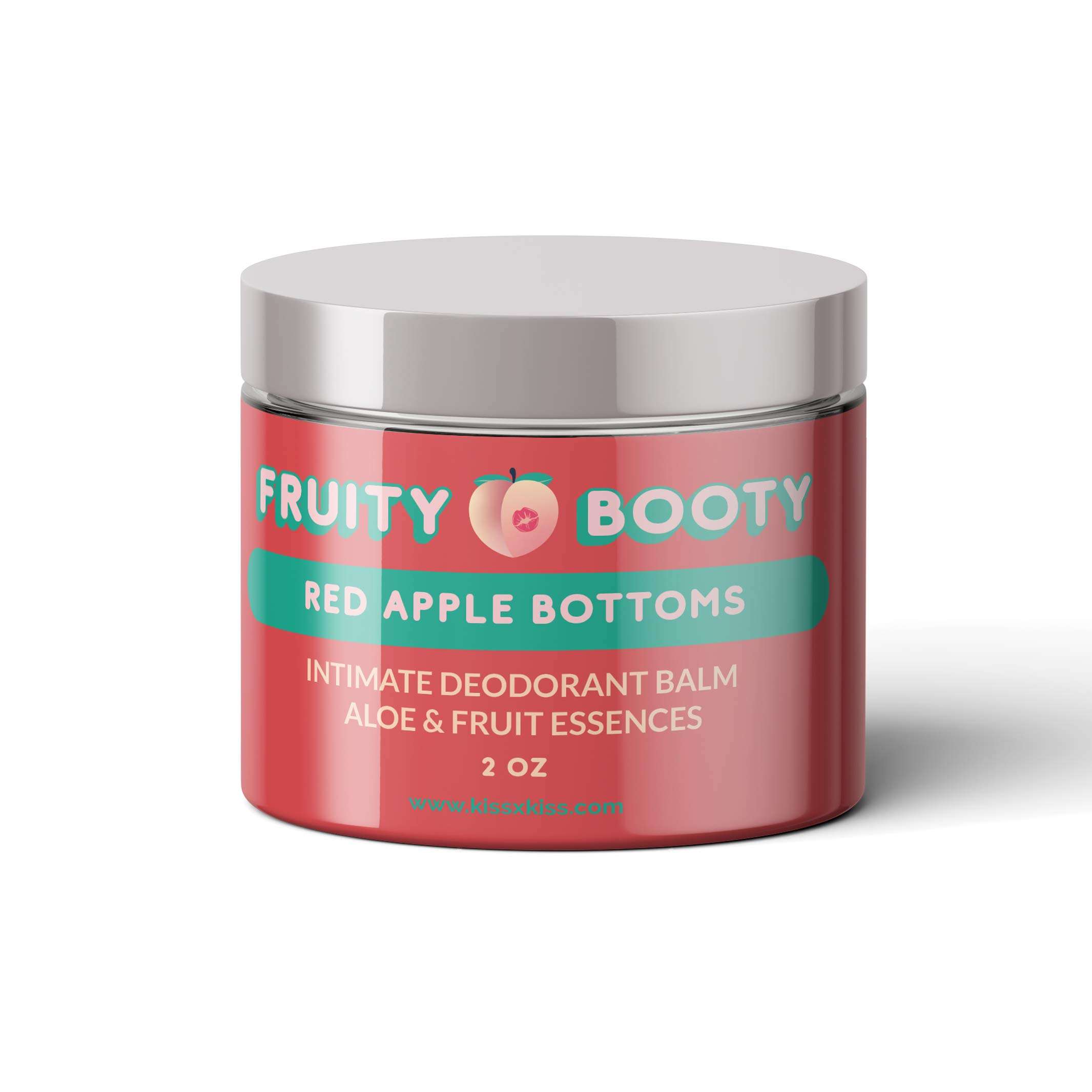 Fruity Booty - Intimate Odor Neutralizing Balm - Immediate Smell Protection for Your Butt, Bikini Zone, Balls, etc. - Natural Leave-On Formula with Aloe & Fruit Essences (Apple) 1