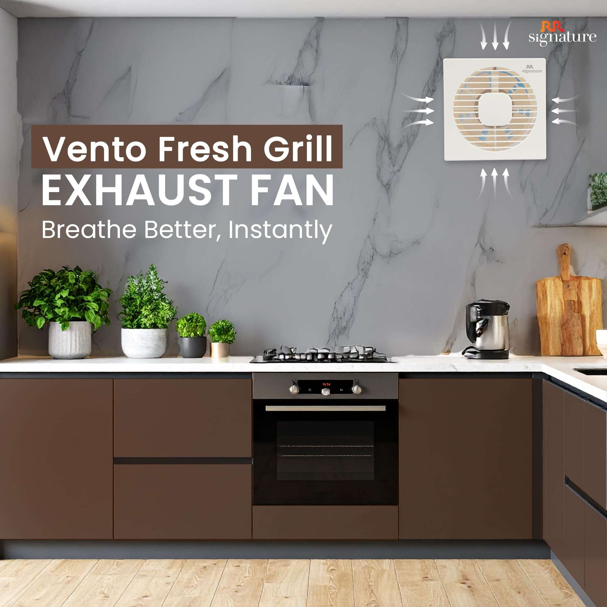 RR SIGNATURE VENTO GRILL 150 MM - WHITE (2 Year Warranty) 4