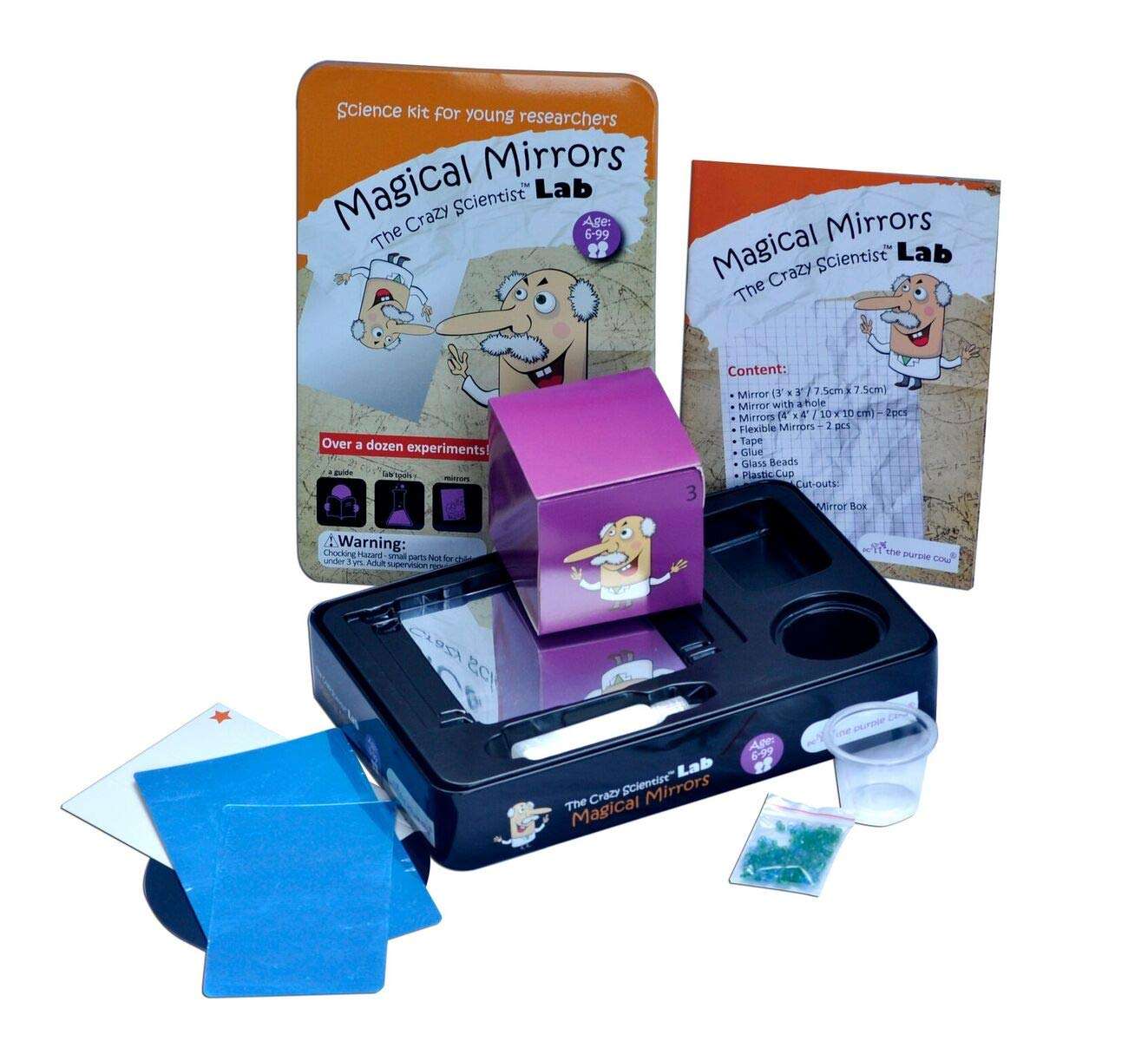 The Purple Cow Crazy Scientist Lab Magical Mirrors Science Kit 6