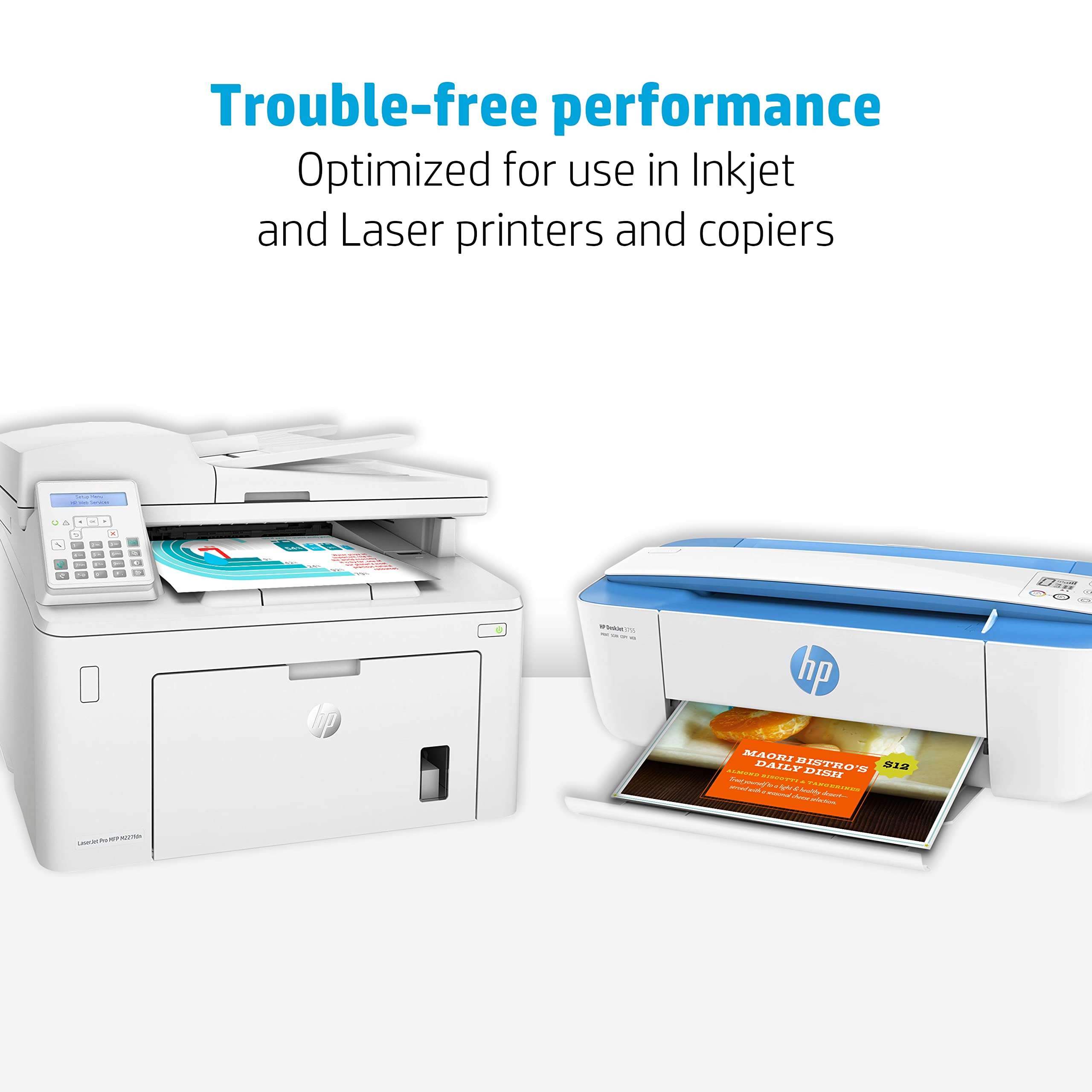 HP Printer Paper | 8.5 x 11 Paper | Premium 28 lb | 1 Ream - 500 Sheets | 100 Bright | Made in USA - FSC Certified | 205200R 5