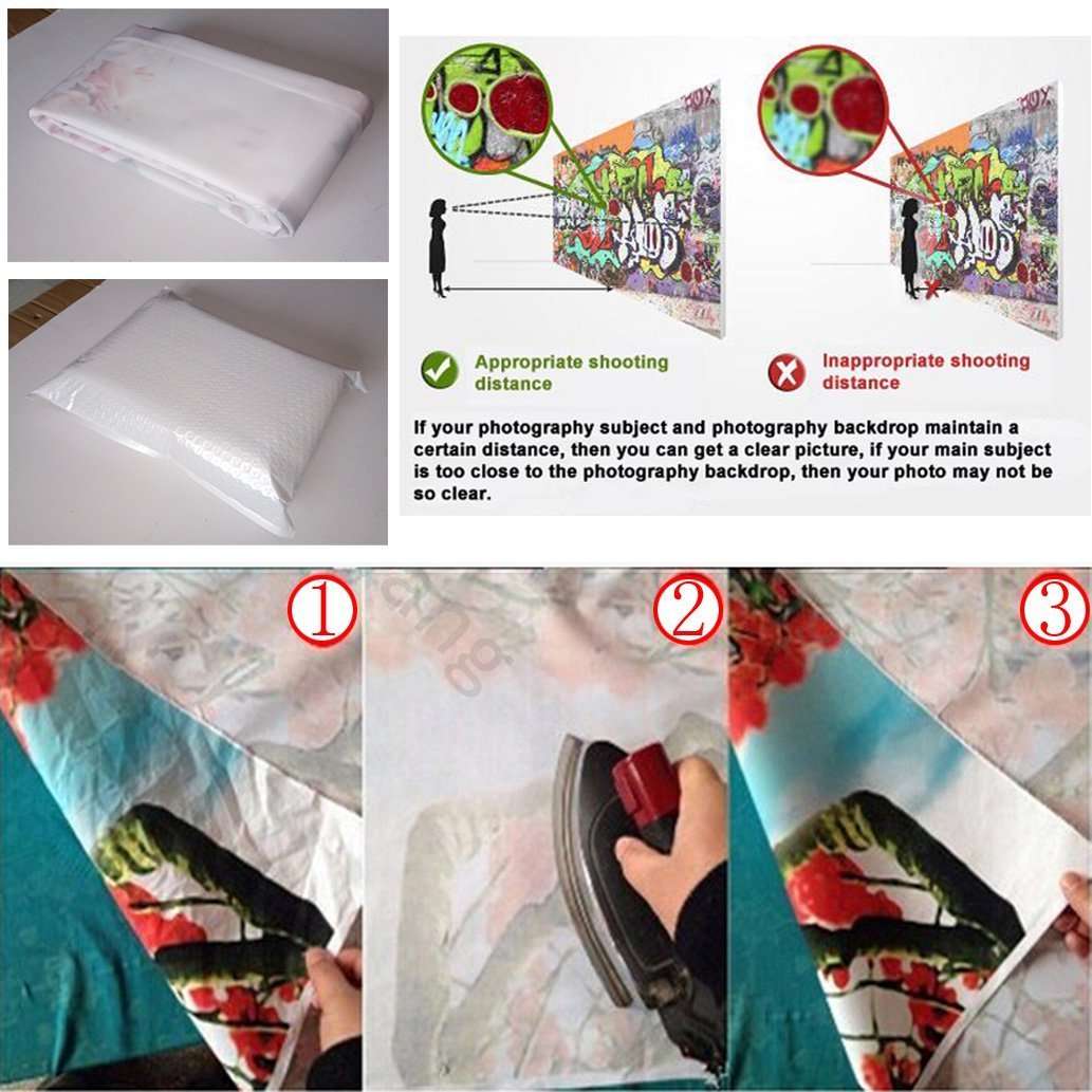 Dudaacvt 8x6ft Colorful Brick Wall Photography Backdrops Baby Birthday Party Wedding Graduation Home Decoration Photo Booth Studio Prop Banner Q013 6