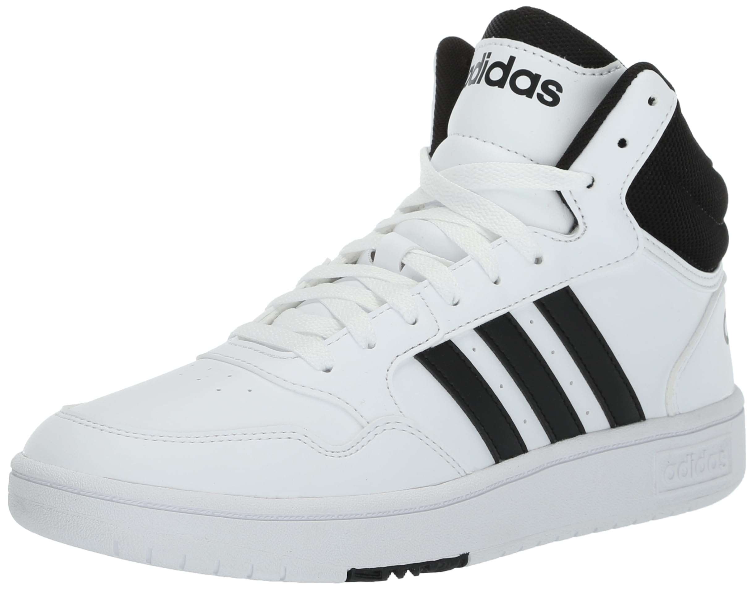 adidas Originals Unisex-Child Hoops 3.0 Mid, White/Black/Black, 10.5K