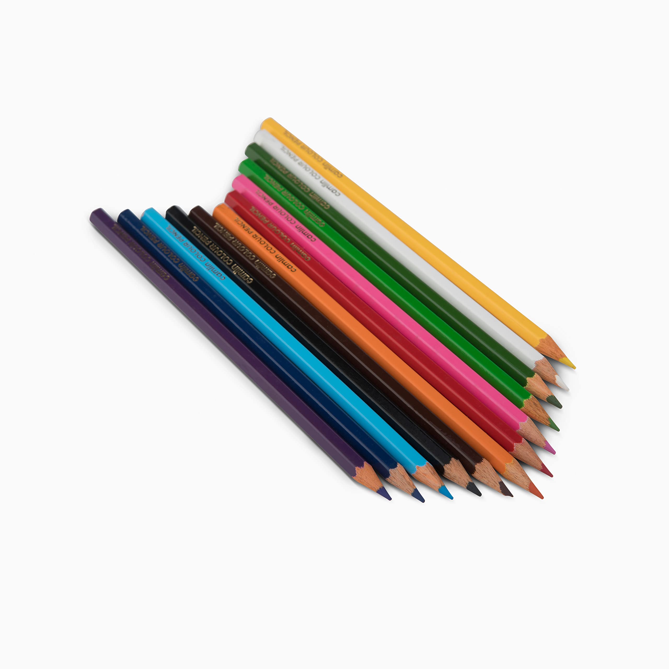 Camel Student 24-Shade Water Color Paint Cake Set & Camel 4192566 Full Size Color Pencil, Assorted, 12 Pieces 5