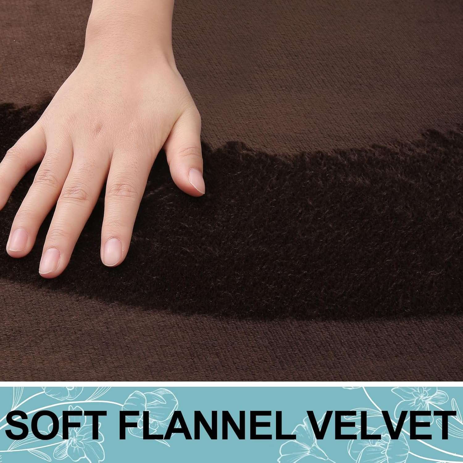 NTBAY Bath Mat Runner Long Narrow Bathroom Rug Memory Foam Microfiber Bathroom Carpet Non Slip Soft Absorbent Washable Bathrug, Brown - 16" x 47" 6