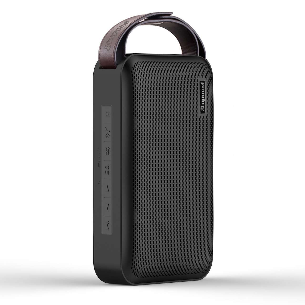 Simpowel V10 - Speaker 20W Portable Wireless Speaker with Deep Bass, DSP and Build-in Micro SD Slot - Black 3