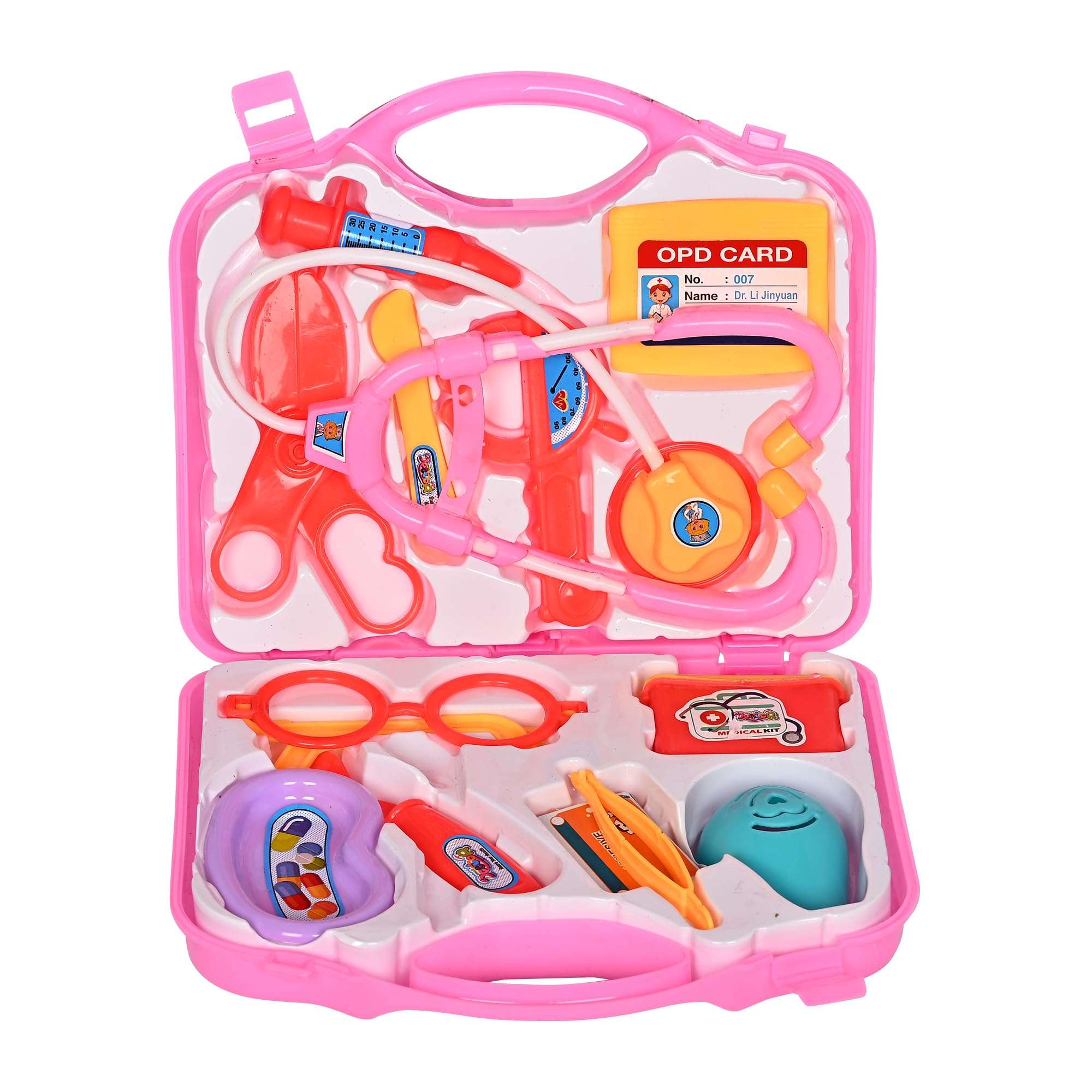 DISILA TRADERS ABS Plastic Makeup Box/ Beauty Box for Girls Kids, Girl Makeup Biefcase/ Bag, Role Play Toy for Girls, Beauty Set Toys for Girls 6