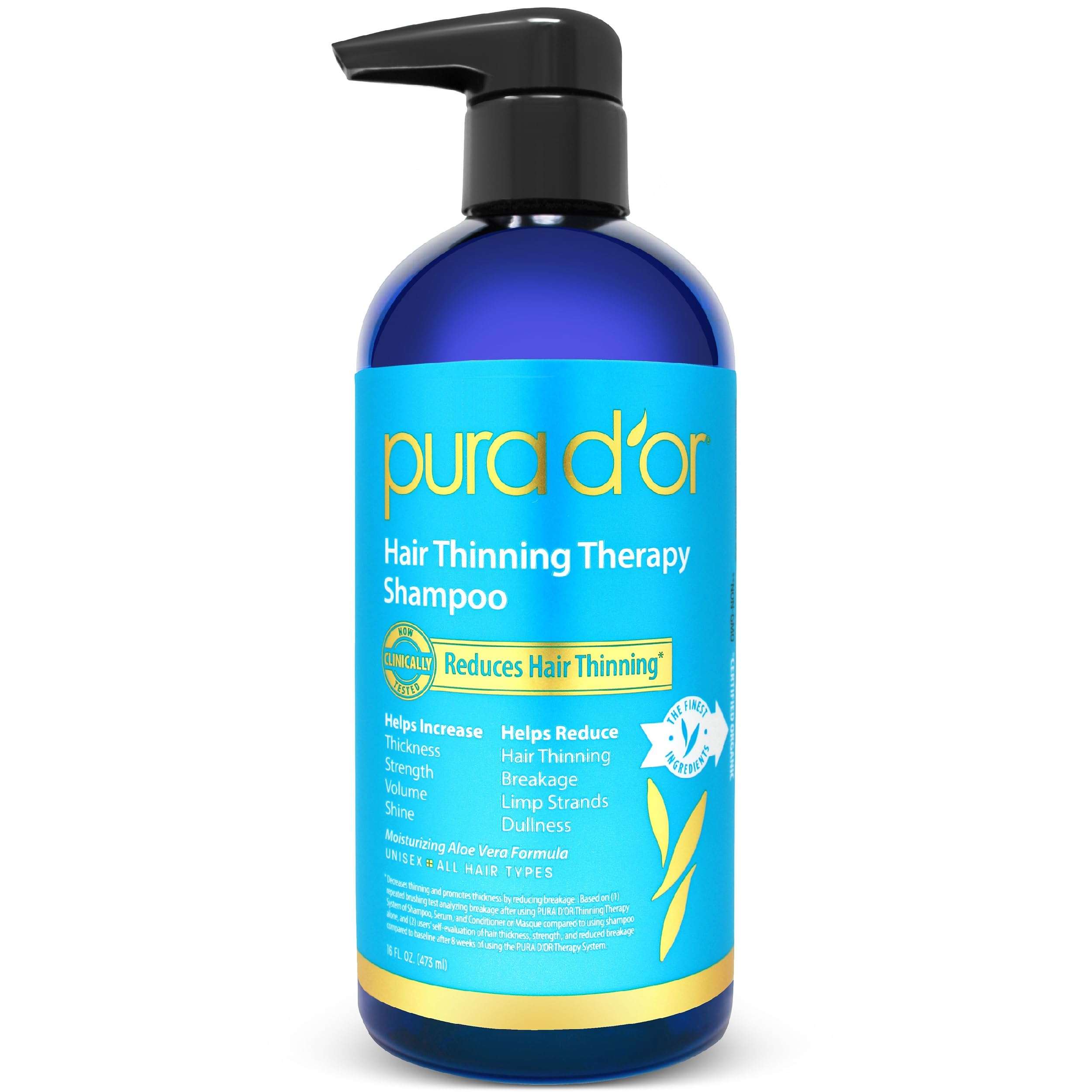 Pura d'or Hair Loss Prevention Therapy Shampoo - 16 Fluid Ounce 1