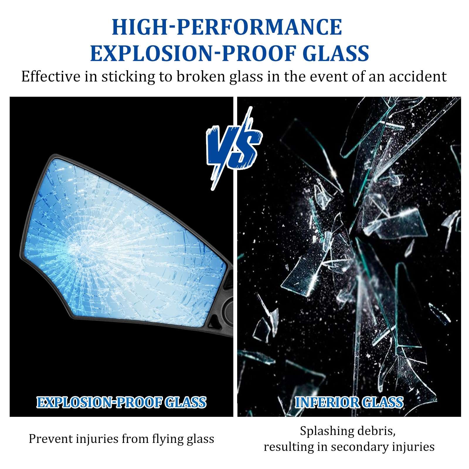 EMERK Anti-Glare Handlebar Bike Mirror: Bike Rear View Mirror With Retractable & 360° Adjustable Lens, HD Blast-Resistant Bicycle Mirror For 20-23mm Handlebar (Pair) 6