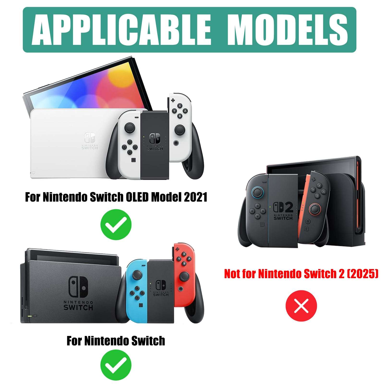 Carrying Case for Nintendo Switch,Large Storage Case for Switch Console, Pro Controller, Accessories Switch Dock, AC Adapter with 16 Game Cards, Travel Hard Protective Carry Bag with Handle,Gray 3