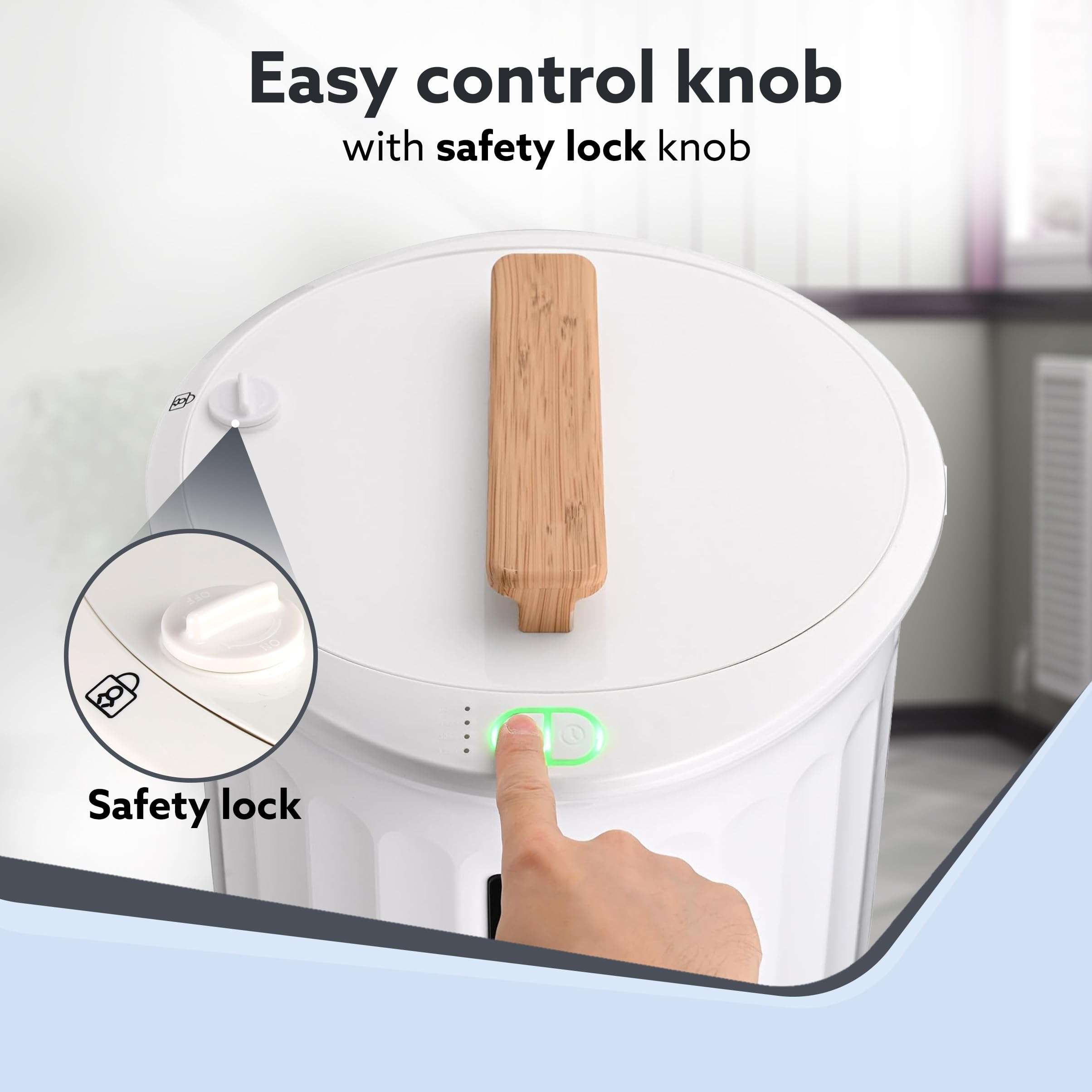 AGARO Regency Towel Warmer, Warms Up to Two Oversized Dry Towels, Bathrobes, Not for Drying Clothes,Towel Warmer Bucket, 400W, Towel Warmers for Bathroom, Auto Shut Off 5