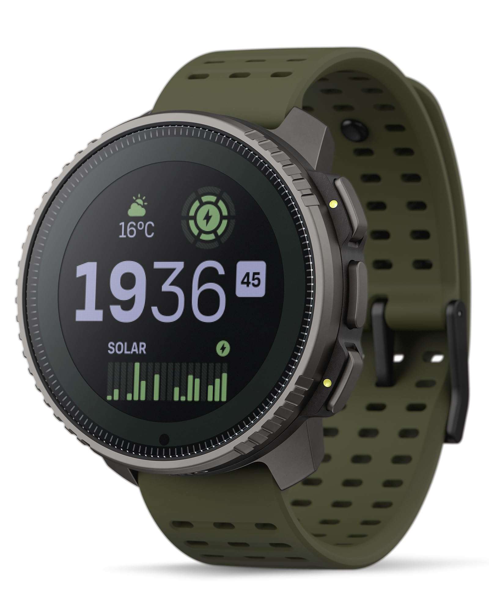 SUUNTO Vertical Solar GPS Watch, Premium Multisport Watch w/60-Day Battery Life, 1.4 inch Large Touchscreen, Heart Rate & Sleep Tracking, Dual-GNSS Navigation, Free Global Offline Map, Ti Forest 1
