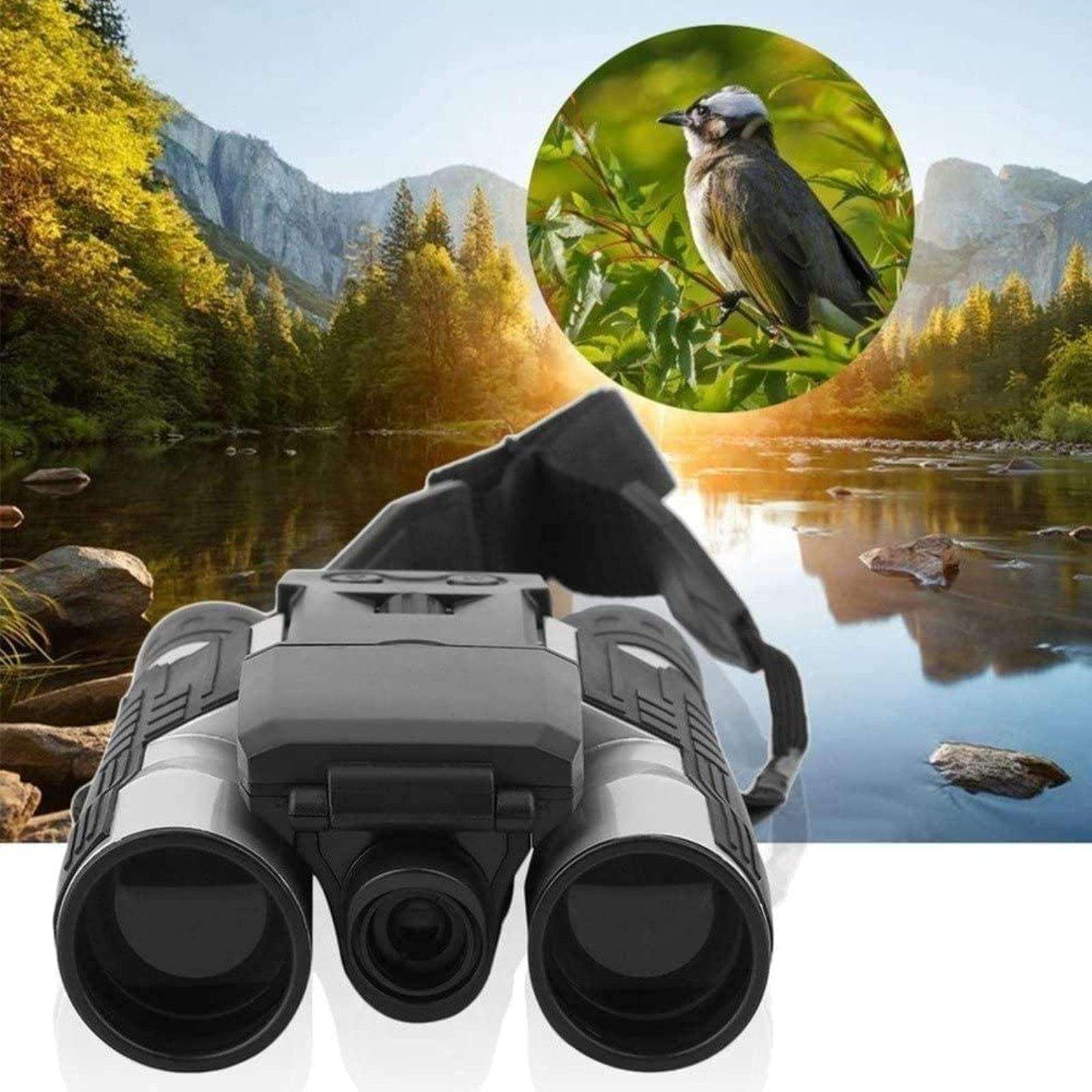 Binoculars for Adults 1080p Camera 2.0" LCD 12x32 Hd Black Binoculars Telescope Folding with Built-in Ca 4