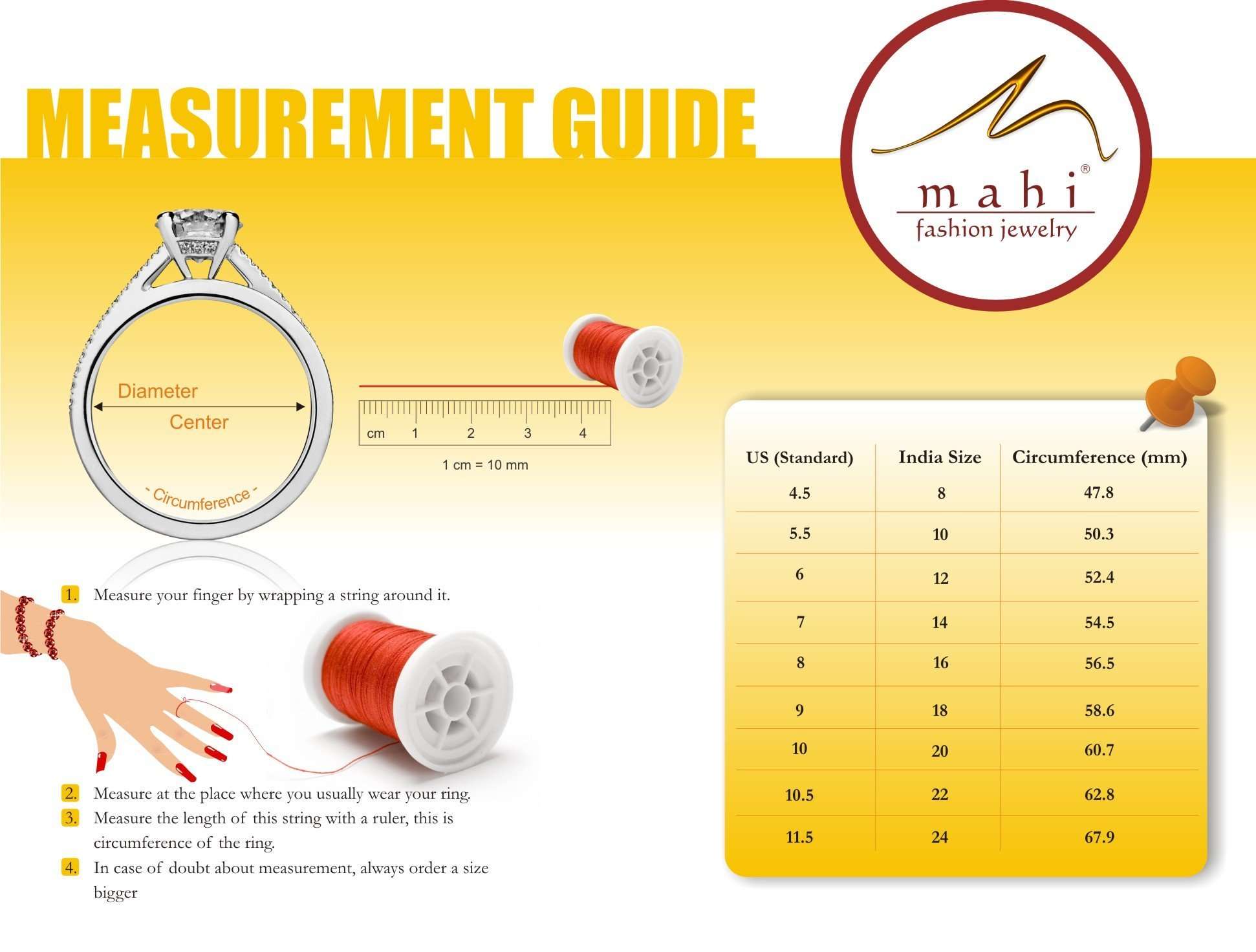 Mahi Rhodium Plated Wave Delight Ring With CZ Stones for Women FR1100078R10 2