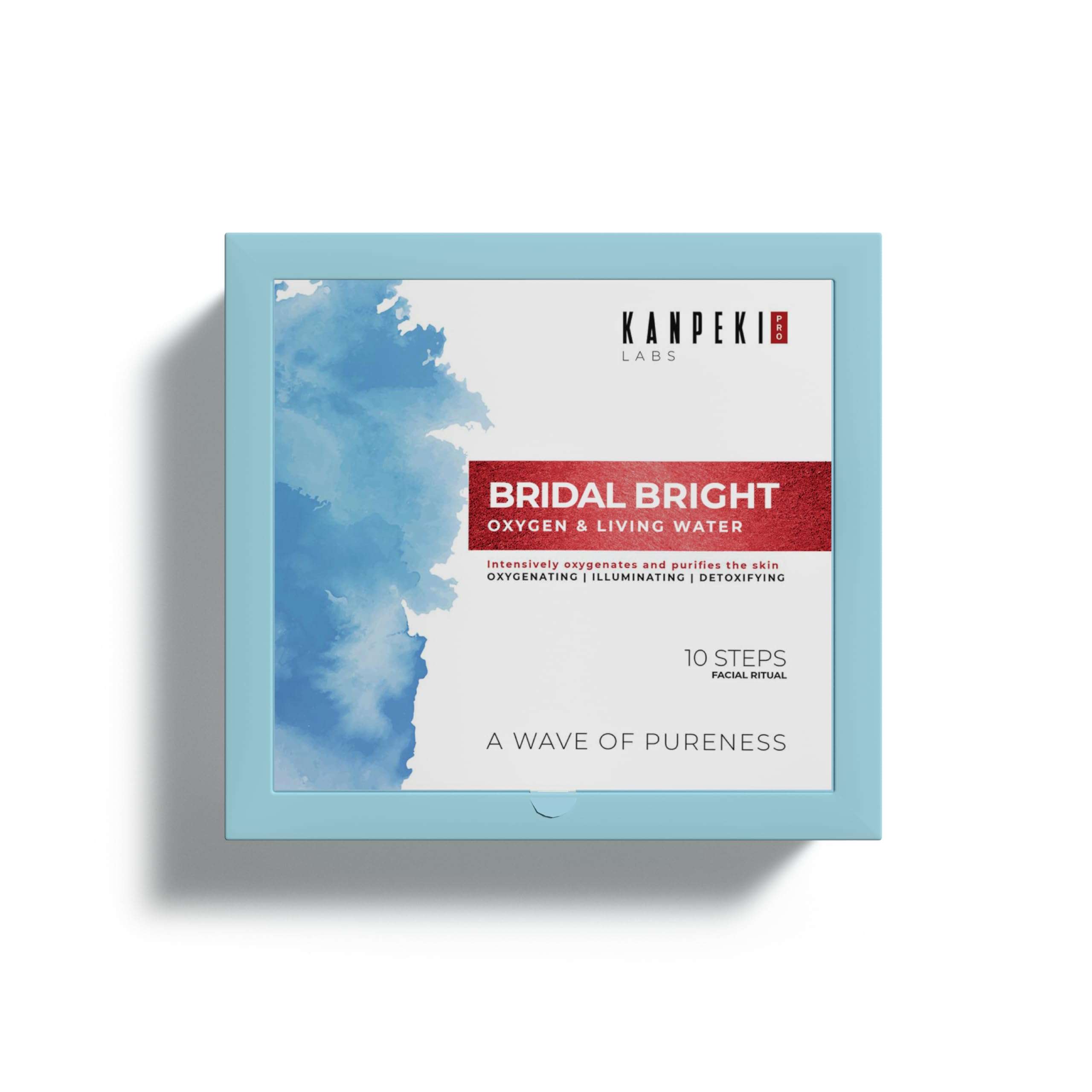 Kanpeki Bridal Bright 10 Step Oxygen Facial Kit with Living Water | Hydrating, Purifying & Youthful Radiance Ritual, Glow & Fine Line Care | Infused with Spirulina & Vital Minerals | Suitable for All Skin Types 1