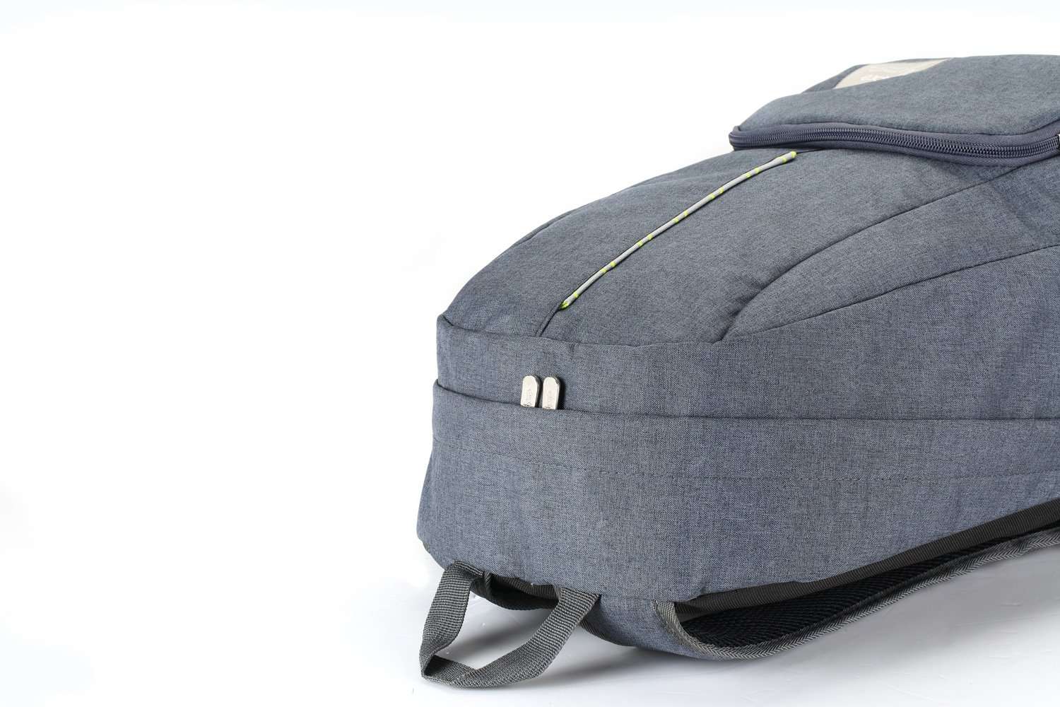 Bipra 15.6 Inch Laptop Bag Backpack Grey with Green Suitable for 15.6 Inch Laptops, Netbook Computers, with Pockets 6