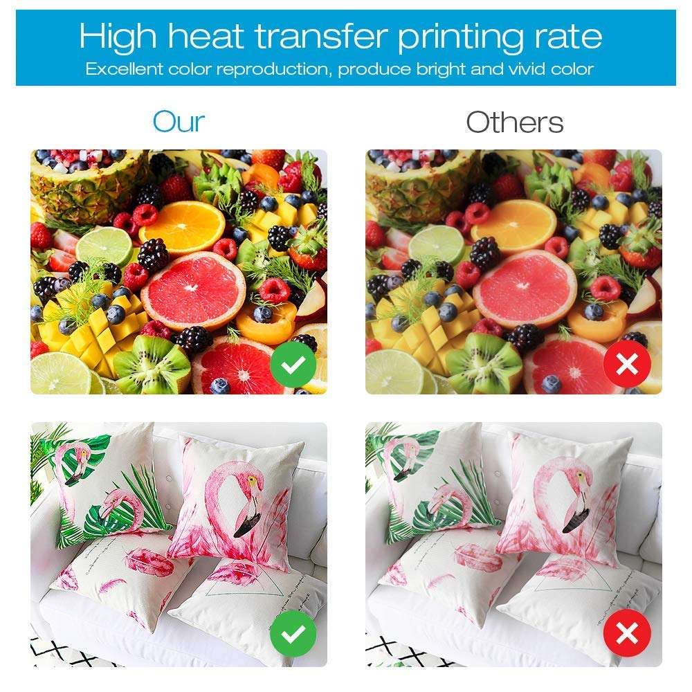 TBTeek 400ML Sublimation Ink for Inkjet Printers C68 C88 C88+ ET-2650, ET-2500, ET-2550, ET-2600 ET-16500, ET-4500, ET-4550, XP-430 WF-2650 WF-7610 WF-7620 WF3540 WF-3640 6