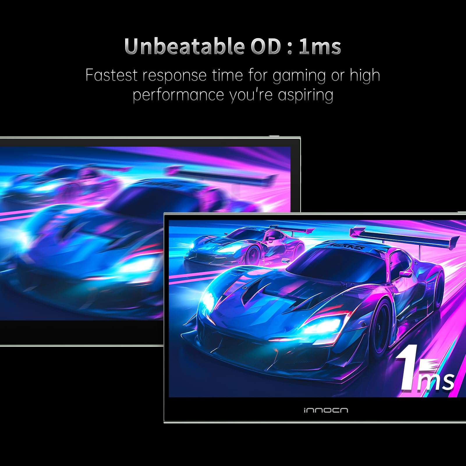 INNOCN 15.6 inch Portable Monitor 15A1F | OLED | 1080P FHD | USB C, HDMI | Laptop Monitor, Computer Display, Gaming Monitor | HDR, Detachable Stand, Speakers 5