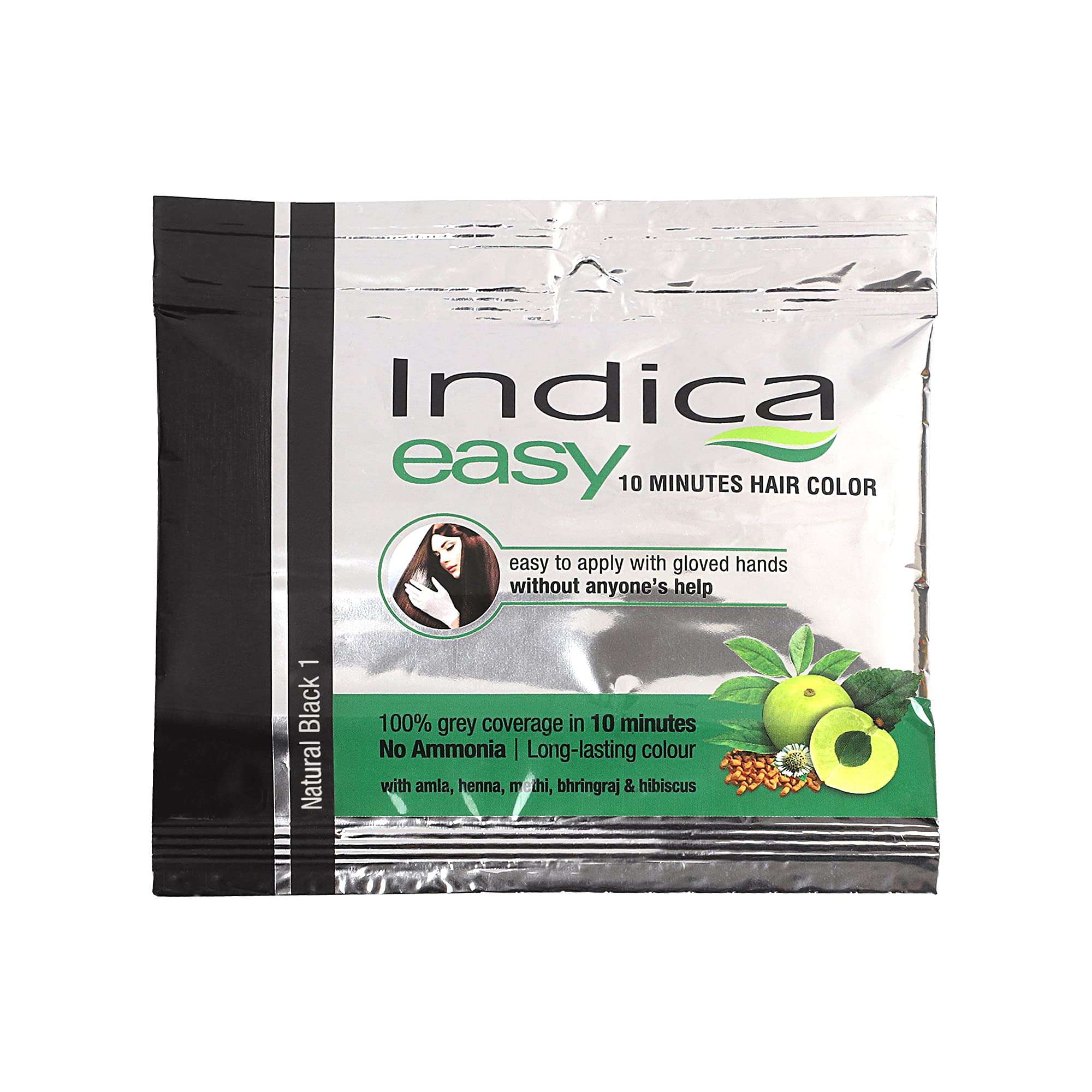 Indica Easy Shampoo Based Hair Colour Black | Pack of 3 4