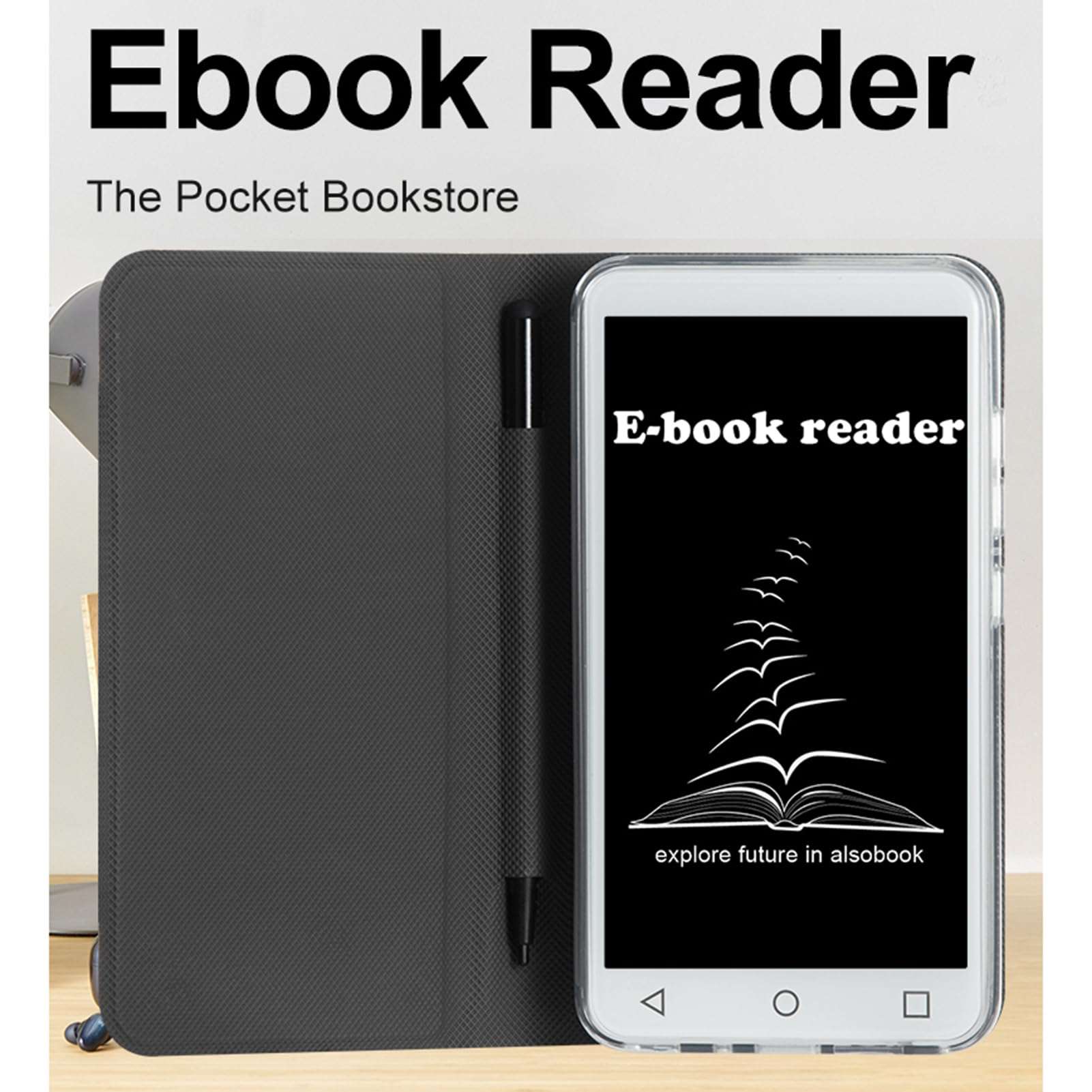 Snnozy 5" E-Book Reader with Handwriting Tablet E-Reader Built-in Speaker 5M Camera for Extracurricular Learning Portable Audio Video PDF Reader 3