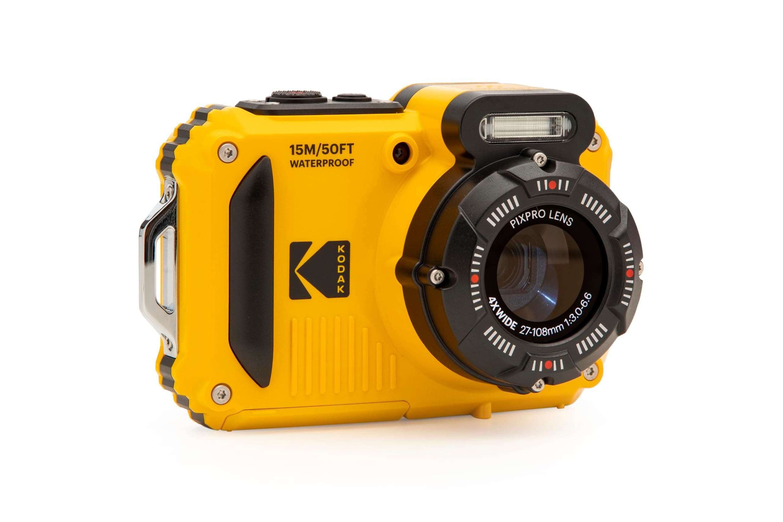 KODAK PIXPRO WPZ2 Rugged Waterproof Shockproof Dustproof WiFi Digital Camera 16MP 4X Optical Zoom 1080P Full HD Video Vlogging Camera 2.7" LCD (Yellow) 4