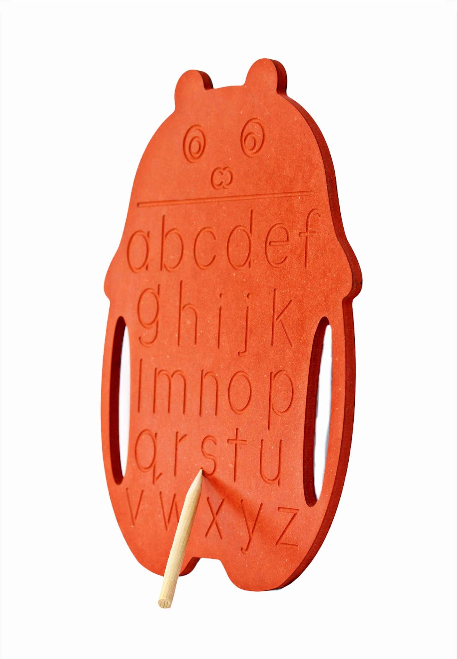 Whittlewud Both Sided Alphabet Tracing Board for Montessori Educational Toys, English Upper Case & Lower Case Reading and Writing Learning Toys for Kids 5