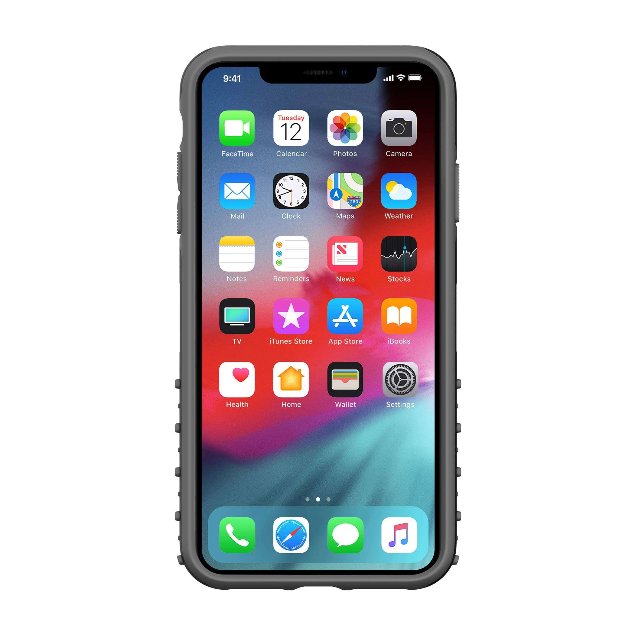 Under Armour Phone Case | For Apple iPhone XS Max | Under Armour UA Protect Grip 2.0 Case with Rugged Design and Drop Protection - Black / Graphite 2