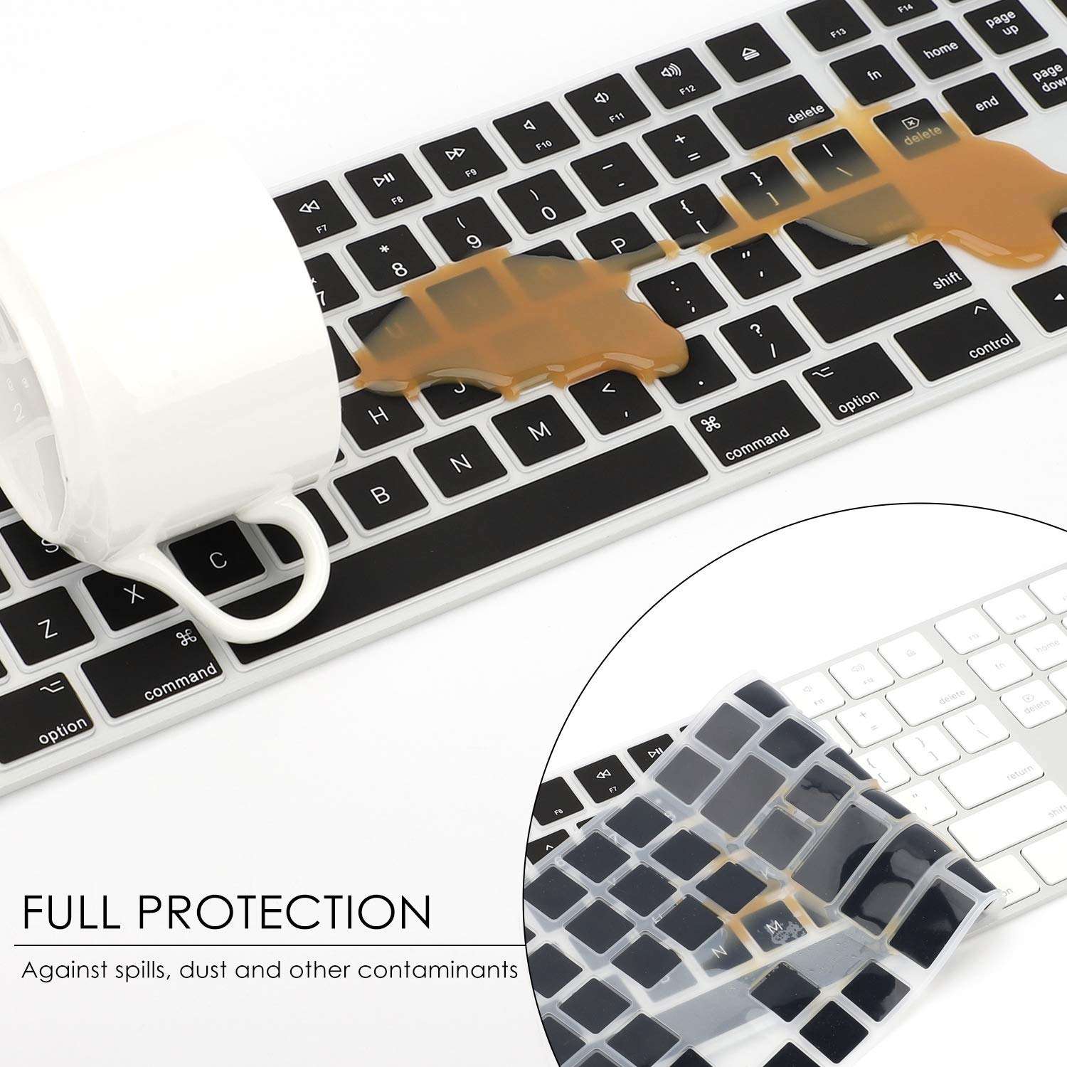 All-inside Ombre Gray Cover for Apple iMac Magic Keyboard with Numeric Keypad MQ052LL/A A1843 US Layout 5