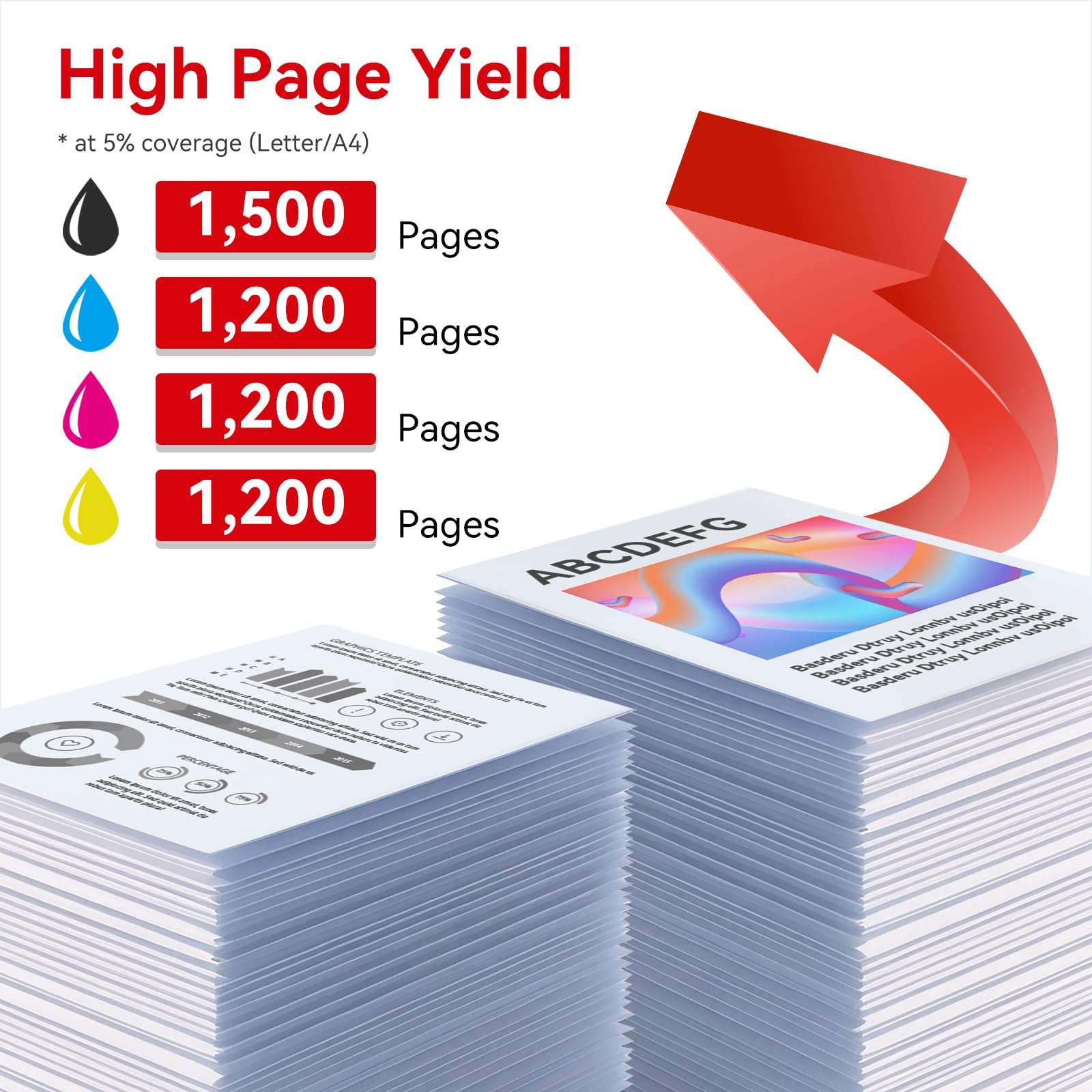 MYTONER Compatible with Ribbon Cartridge Replacement for RC700BR RC-700BR SP700 SP-700 SP712 SP 712 MD SP742 POS Printer Ribbon(Black Red, 6-Pack) 4