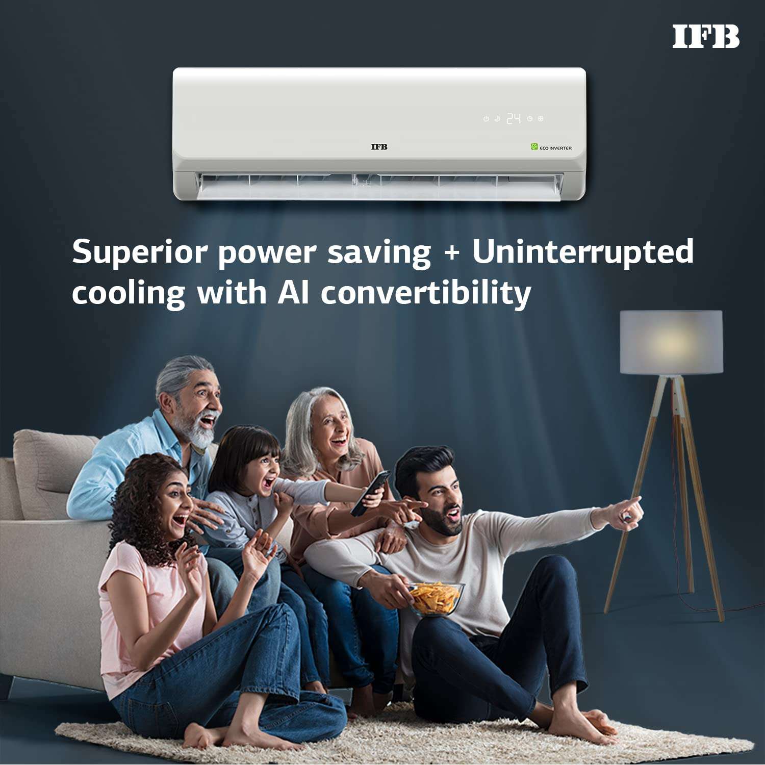 IFB 1.0 Ton 2 Star Gold Series Inverter Split AC (Copper, 2022 Model, CI1322C113G1, White) 6