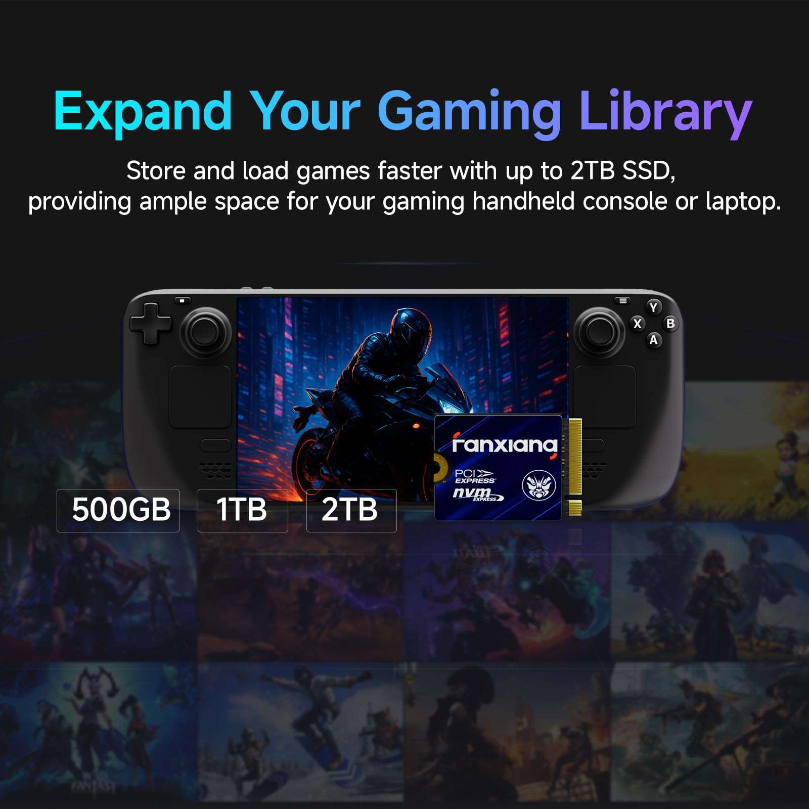 fanxiang 1TB M.2 2230 NVMe SSD, PCIe Gen 4x4 Speed up to 5000 MB/s, 2230 SSD Compatible with Steam Deck/ROG Ally/Microsoft Surface Pro/Mini PCs, S630 6