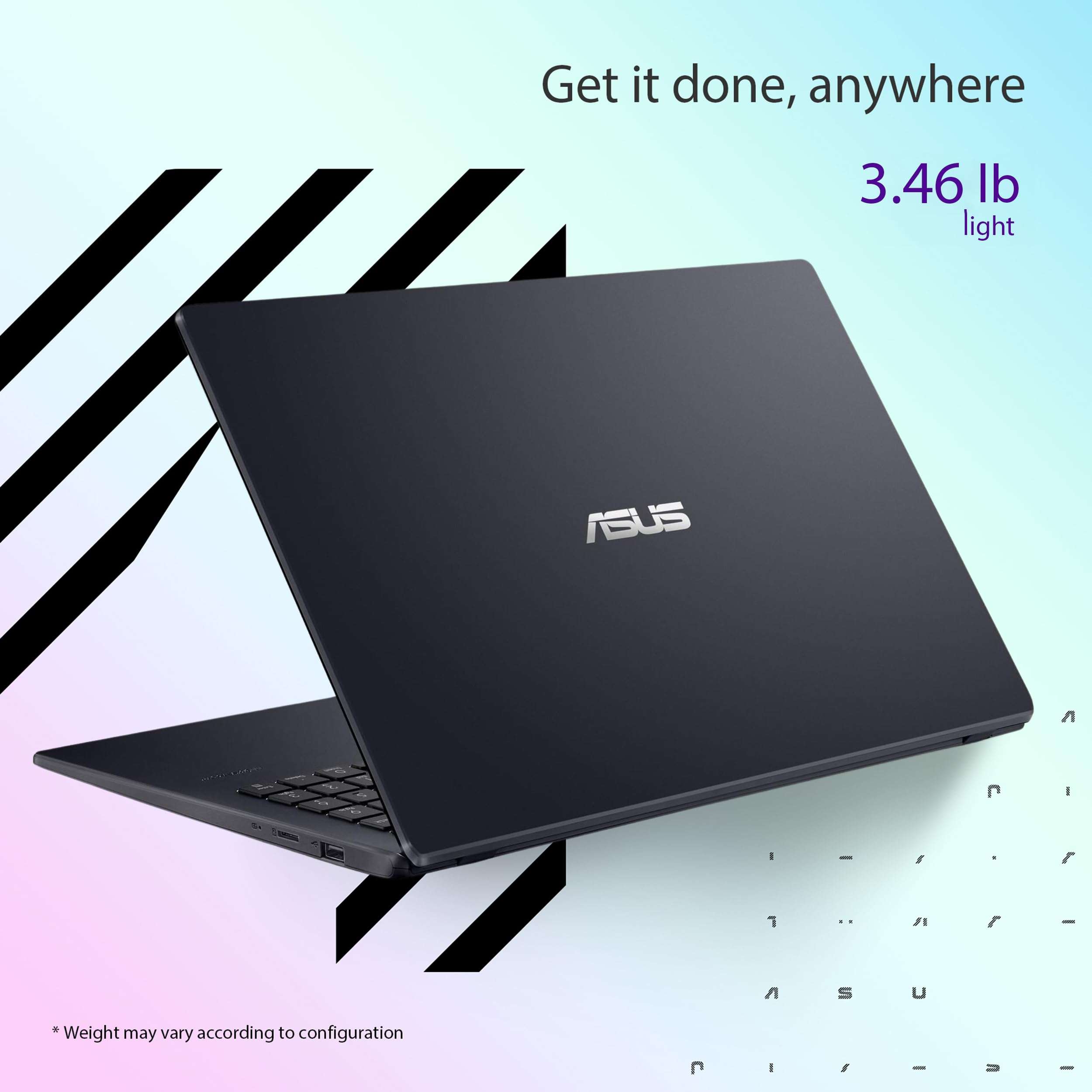 ASUS 15.6” Vivobook Go Slim Laptop, Intel Dual Core N4500, 4GB RAM, 128GB SSD, Windows 11, Star Black, L510KA-ES04 3