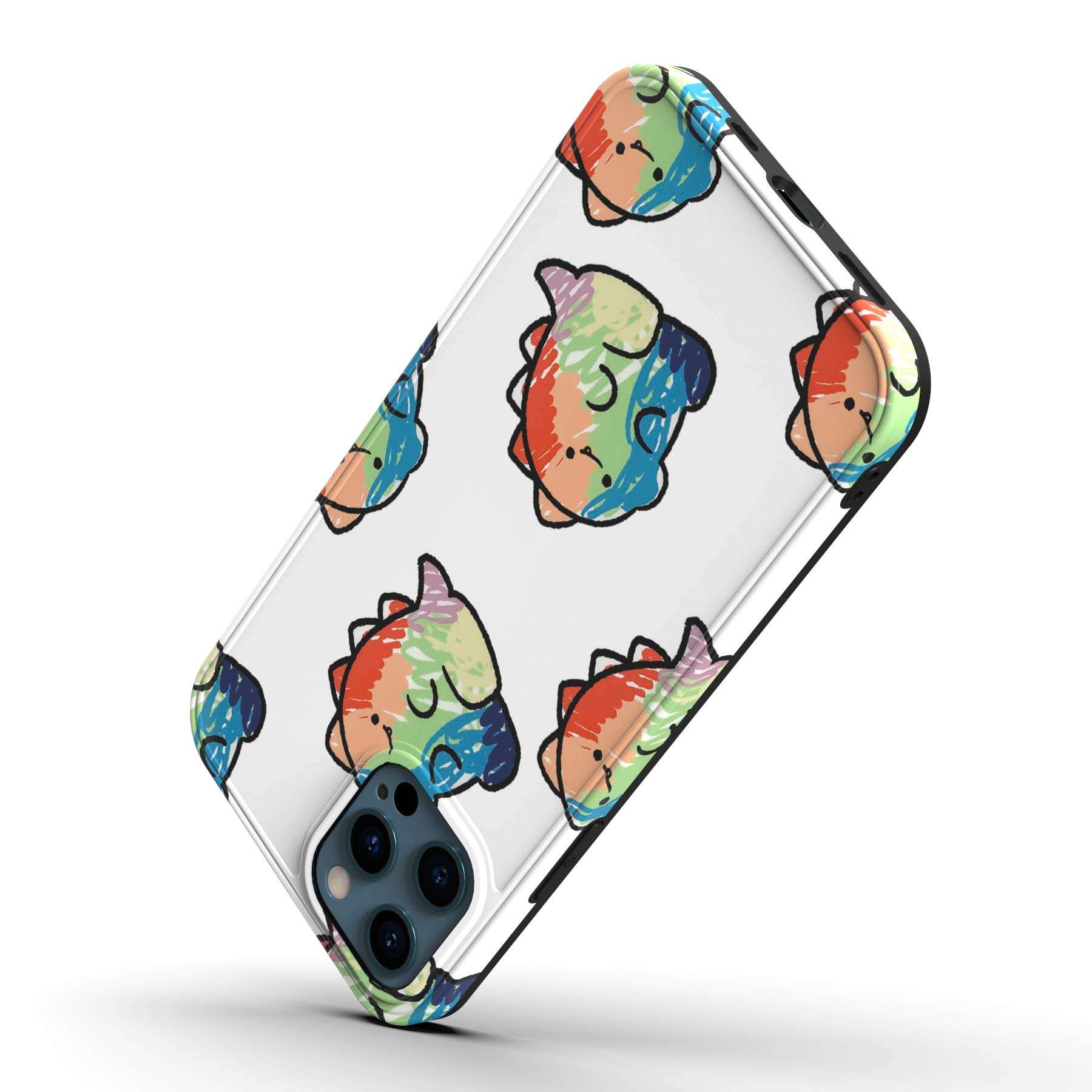 HeyAlpha Shellstyle Fashion Cute Cases Compatible with for iPhone 12 Pro Max, 6.7 inch Screen (2020 Release), Luxury Flexible Gel Case with Whole Edge Protection (Dinosaur-Small) 3