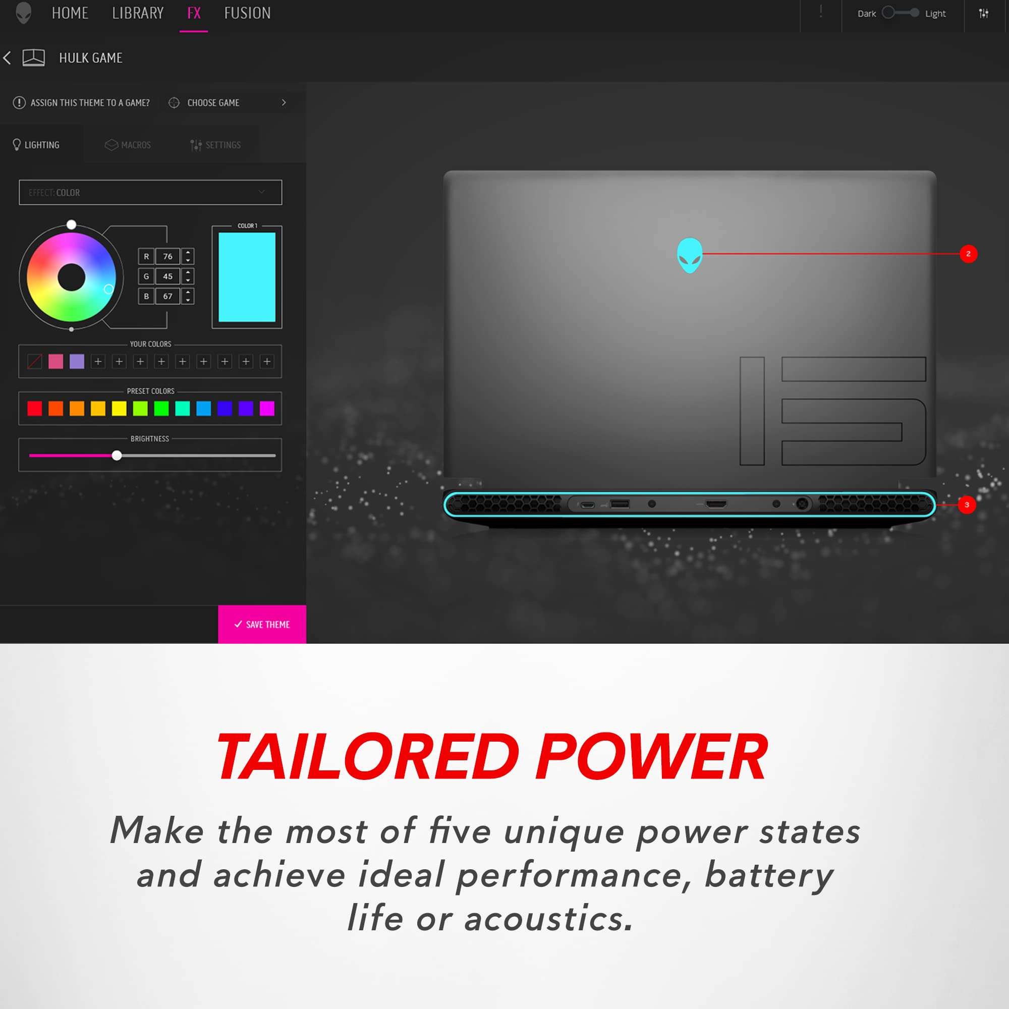 Alienware m15 R7 Gaming Laptop - 15.6-inch QHD 240Hz 2ms Display, Intel Core i7-12700H, 16GB RAM, 512GB SSD, NVIDIA GeForce RTX 3070 Ti 8GB GDDR6, HDMI, USB-C, Wi-Fi 6, Windows 11 Home - Black 5