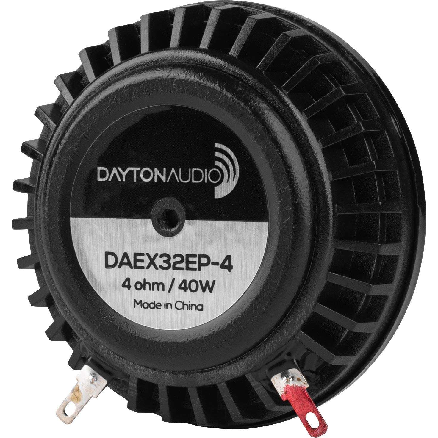 Dayton Audio DAEX32EP-4 Thruster 32mm Sound Exciter - 40 Watts RMS 4 Ohm Imepedance - Audio Transducer - Turn Any Surface into a Speaker System - for Large and Rigid Surfaces 1