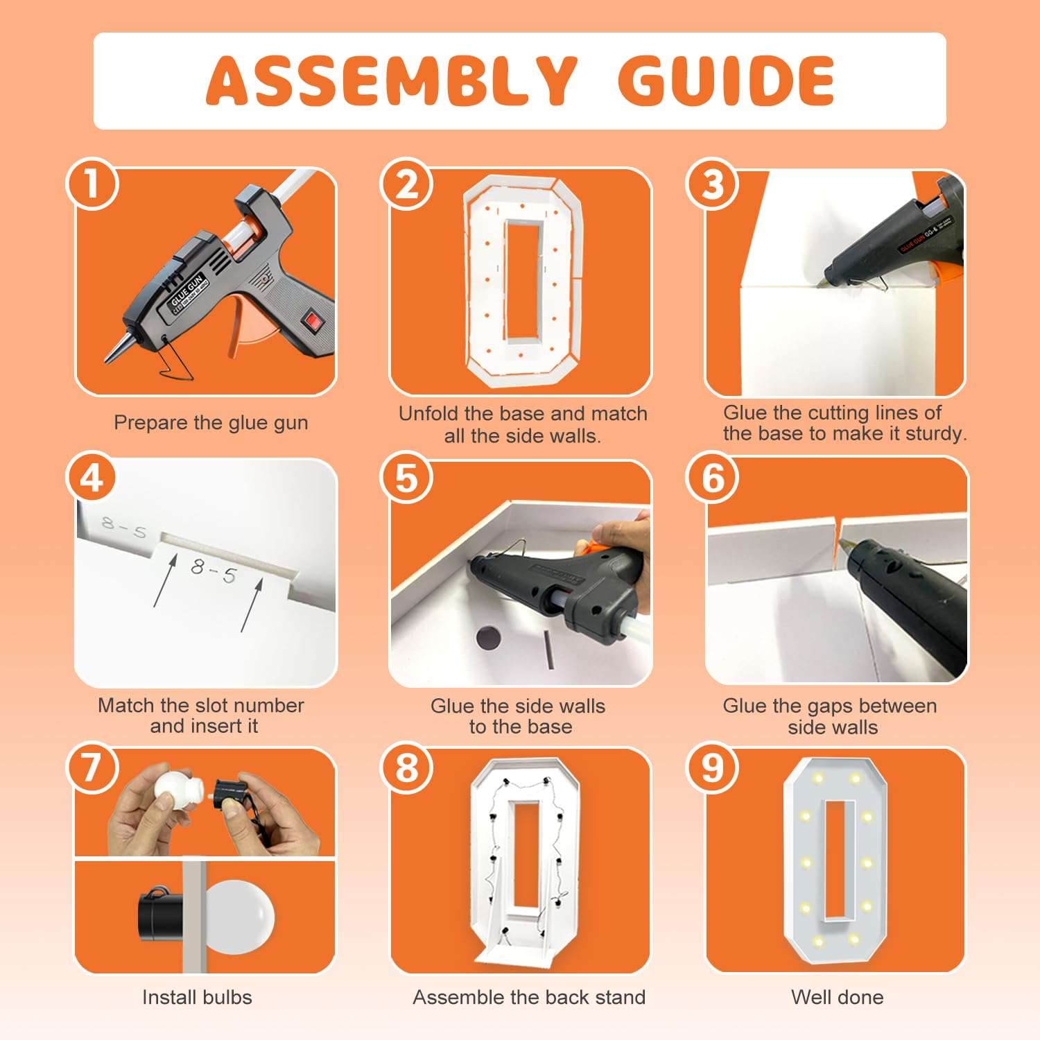 HITINO Marquee Numbers, 4 Feet Tall Light Up Numbers 4, Large Birthday Decorations Party Decor Anniversary Event Graduation Decoration for Boys Girls Teens Men Women 6