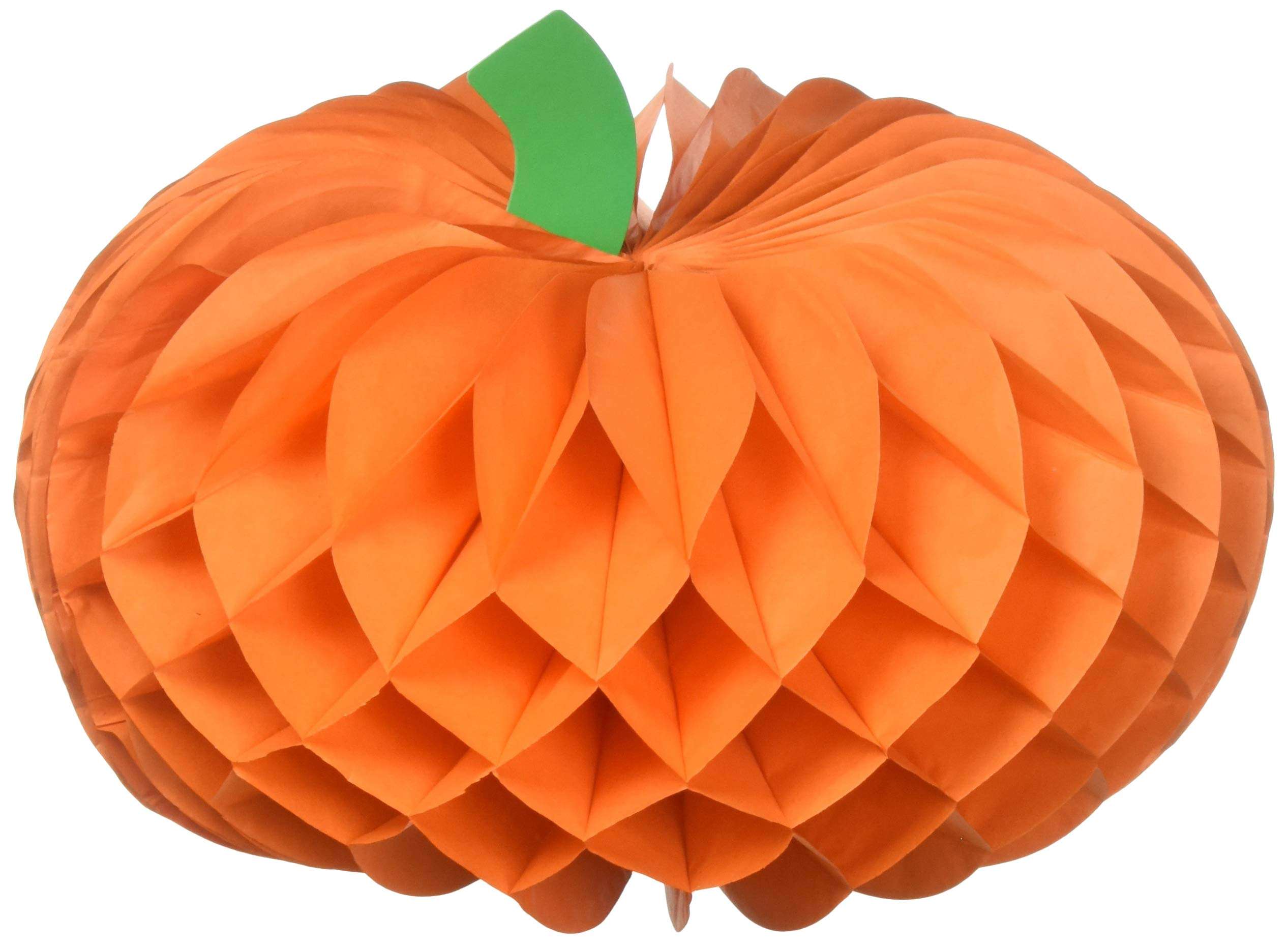 Creative Converting 12" Pumpkin Honeycomb Centerpiece Party Supplies, Multicolor 1