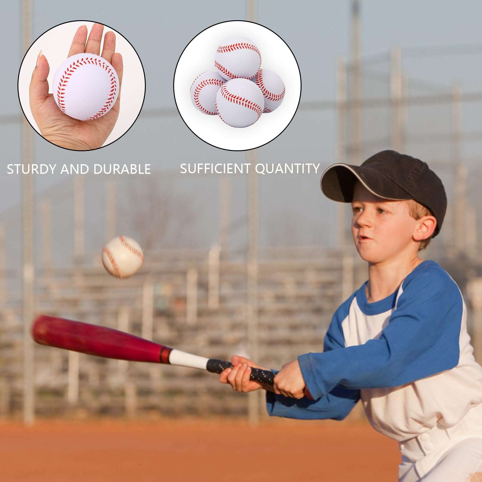 9 Pcs Standard Size Adult Baseballs Bulk Bucket of Baseballs Leather Baseballsfor High School League Training, Pitching, Throwing and Autograph 6