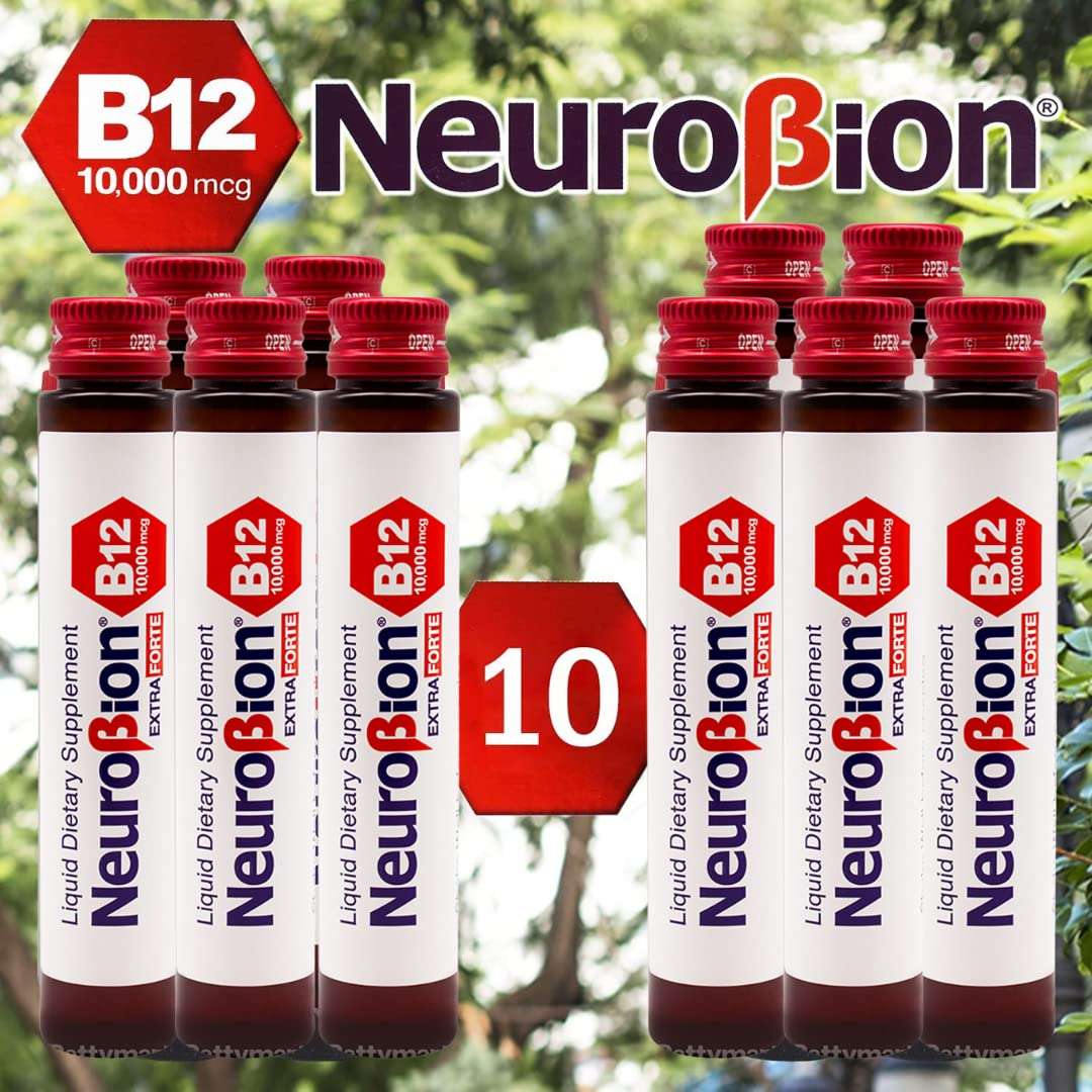 Neurobion Extra Forte B12 10,000 mcg Vials, Liquid - Extreme Powerful- 10 Vials per Box 4