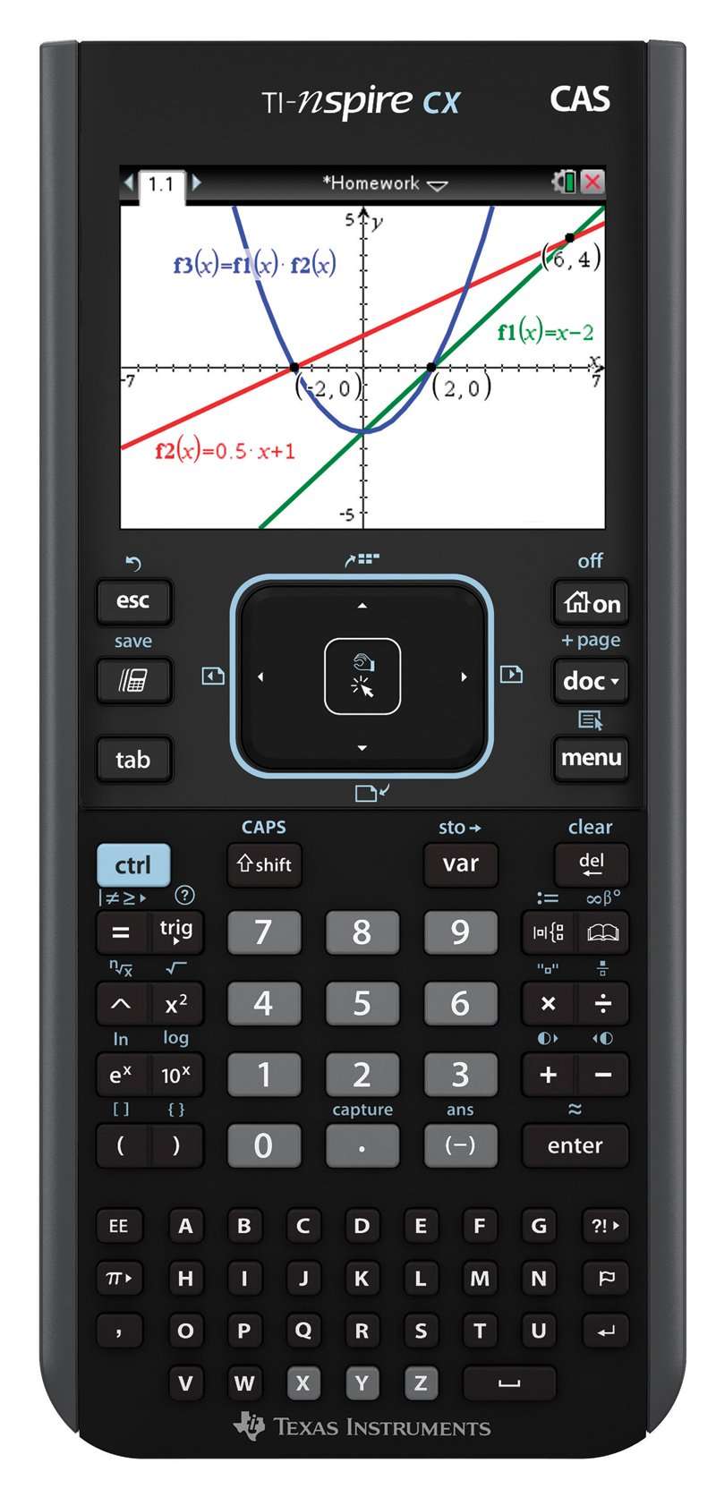 Texas Instruments Nspire CX CAS Graphing Calculator 3