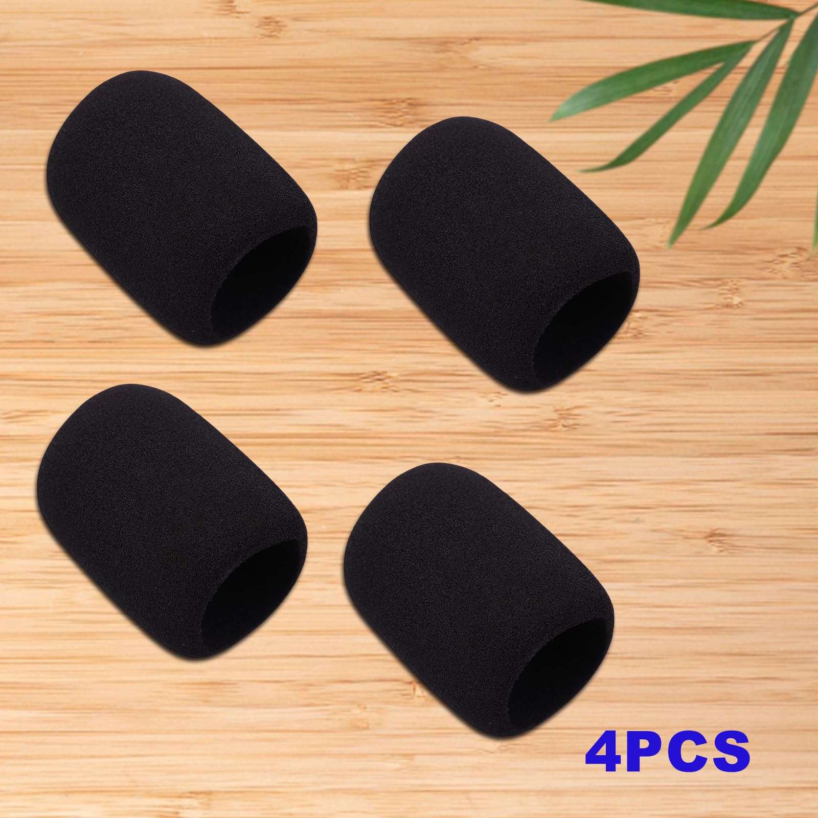 4pcs Foam Microphone Covers for JBL PartyBox 100 Wireless Mic, Noise Reduction Sponge Windscreens Compatible with JBL Wireless Microphone System, Disposable Protector Replacement Accessories 4