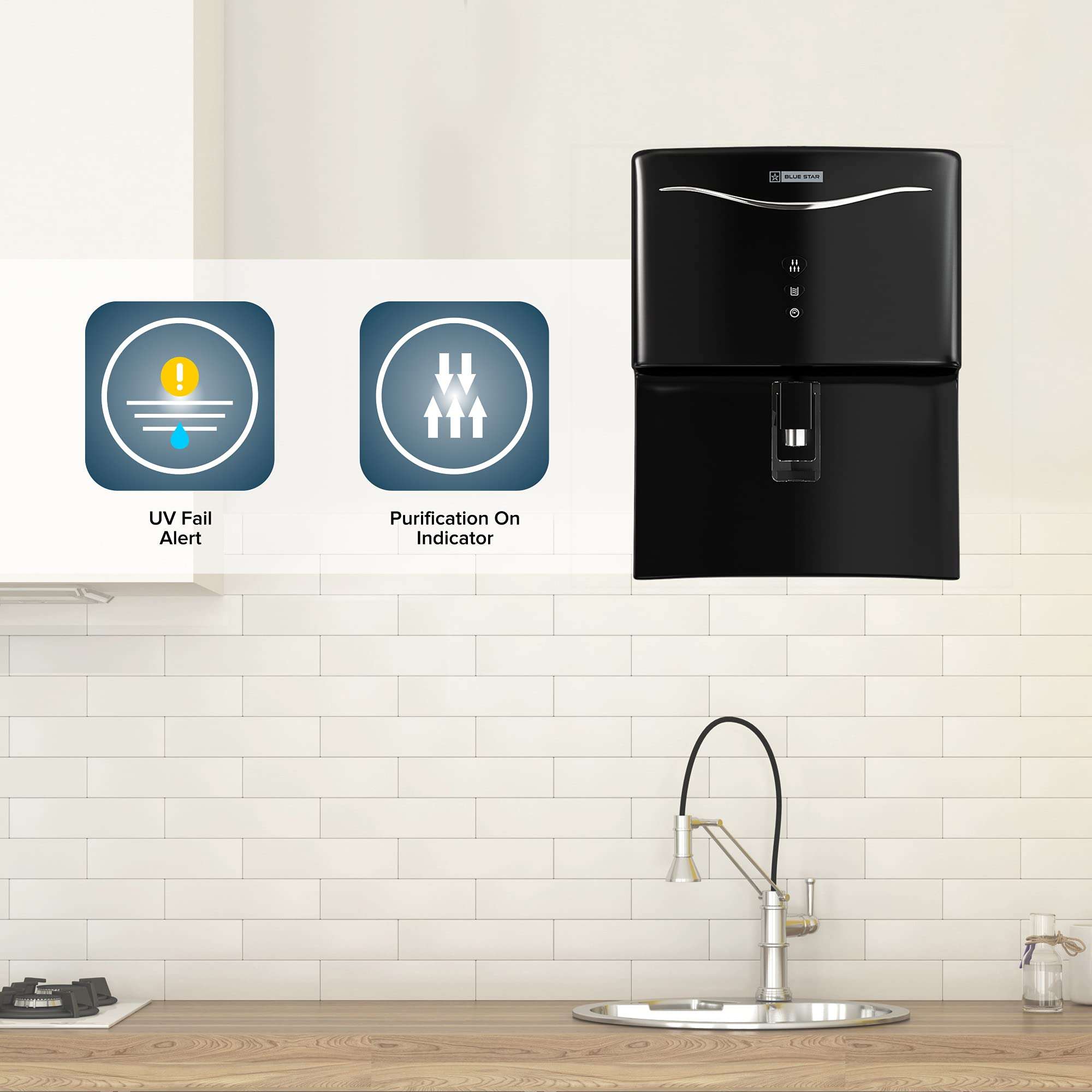 Blue Star Aristo RO+UV 7-Litre Water Purifier, AR4BLAM01 (Black) 5
