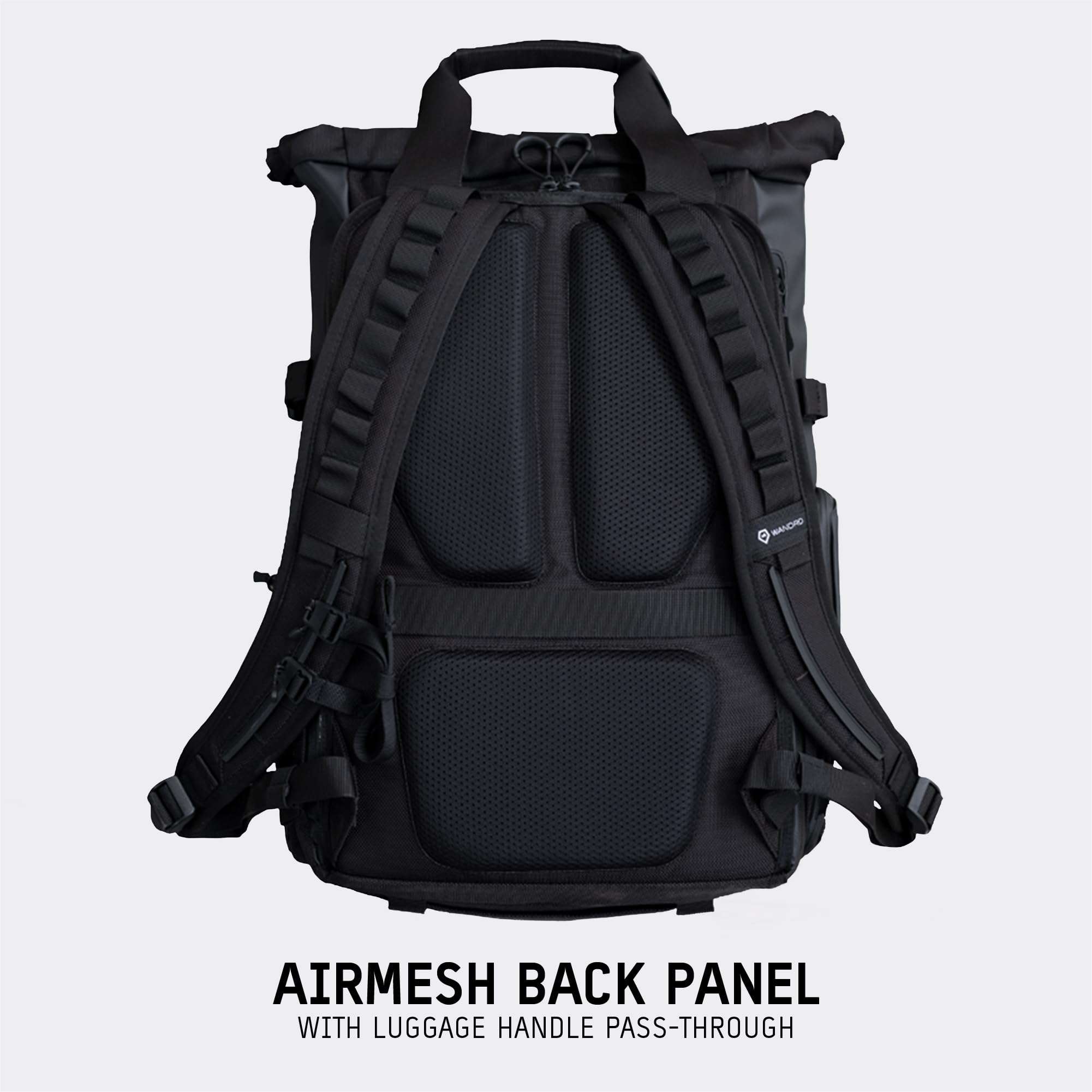 WANDRD PRVKE Lite: Weather-Resistant Travel & Camera Backpack with Laptop Sleeve, Quick Side Access, Clamshell Opening – Ideal Photography & Travel Bag (Black) 3